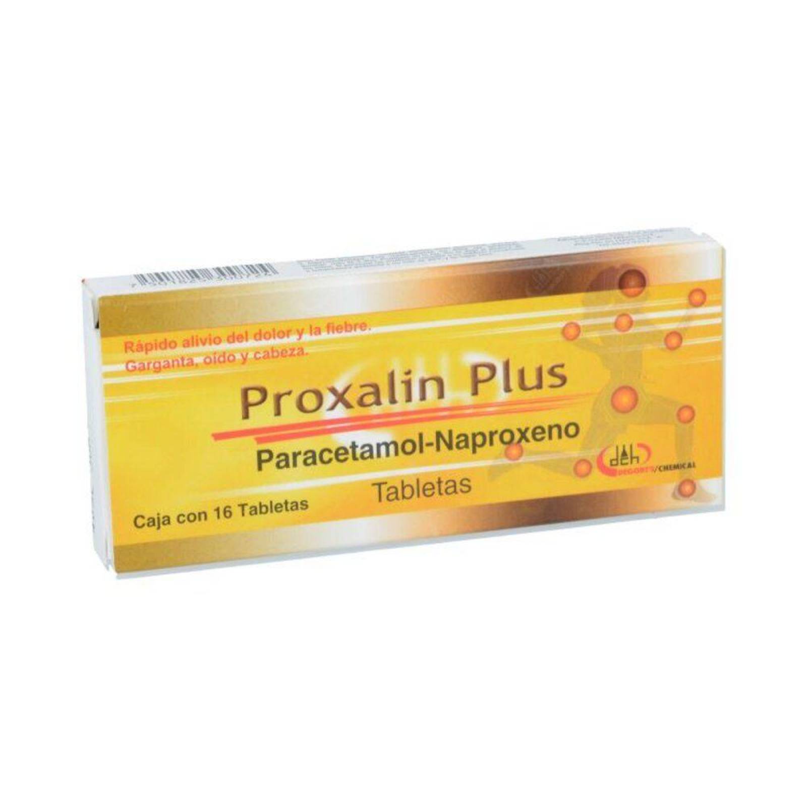 Proxalin Plus 250 mg / 300 mg Caja Con 16 Tabletas 