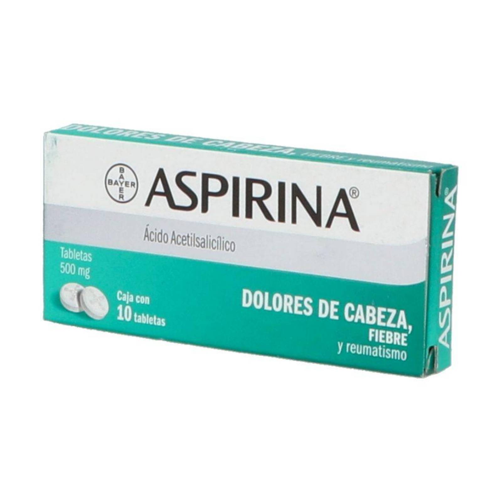 Aspirina 500 mg Caja Con 10 Tabletas Masticables 