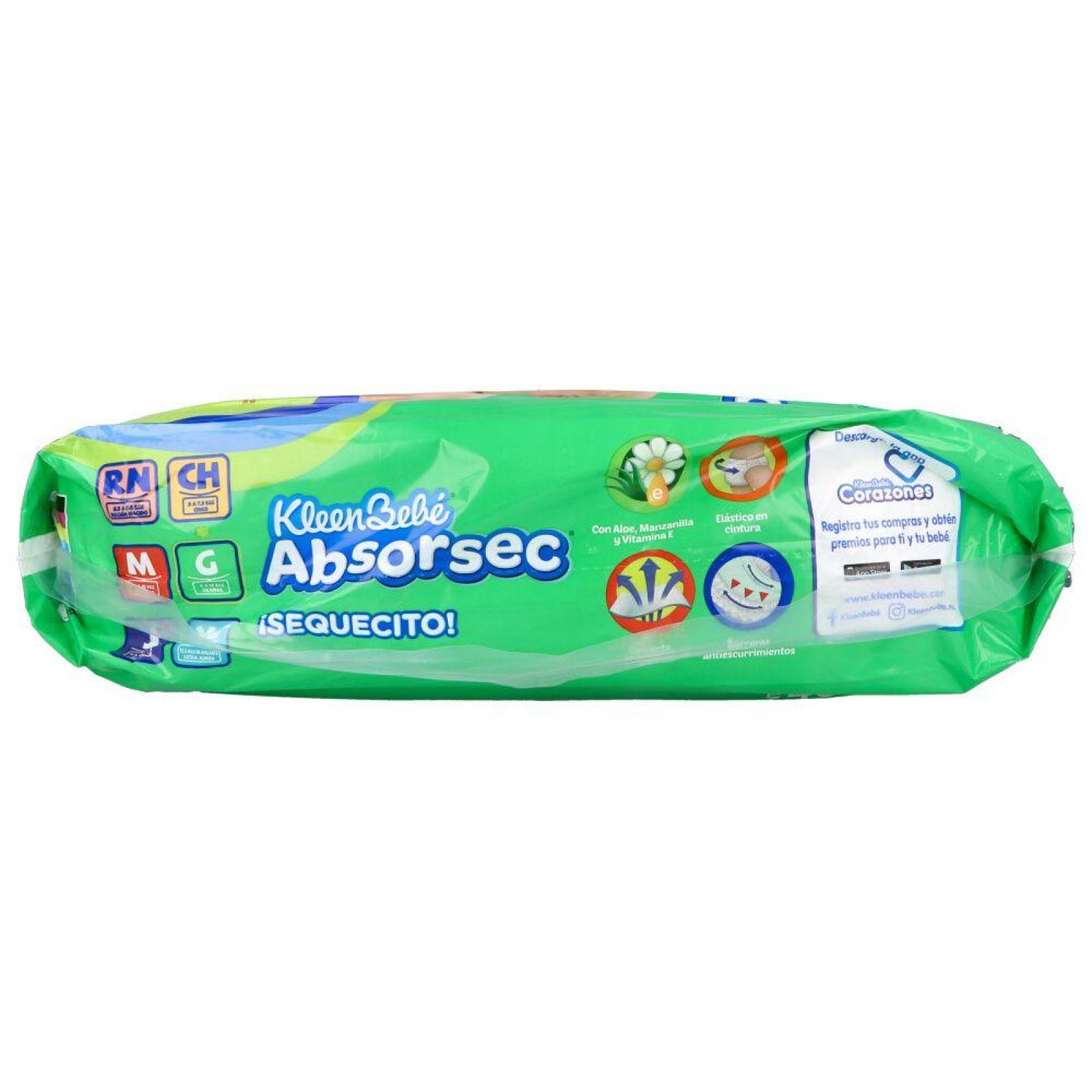 Kleen Bebé Absorsec Ultra Etapa G 9-13Kg Paquete Con 40 Pañales 