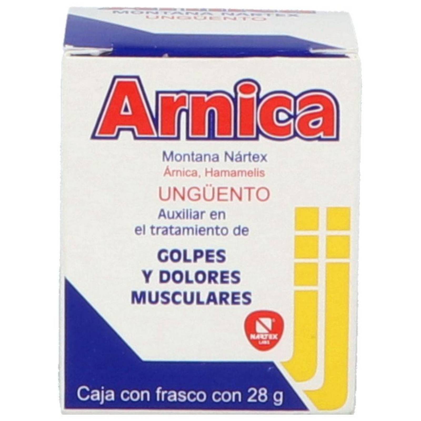Arnica Pomada Montana Nártex Caja Con Frasco Con 28 g 