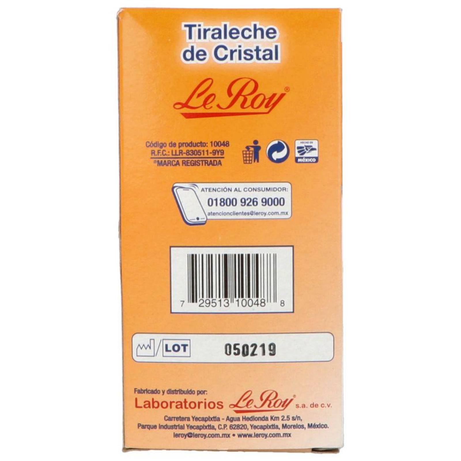 Le Roy Tira Leche Cristal Caja Con 1 Pieza 