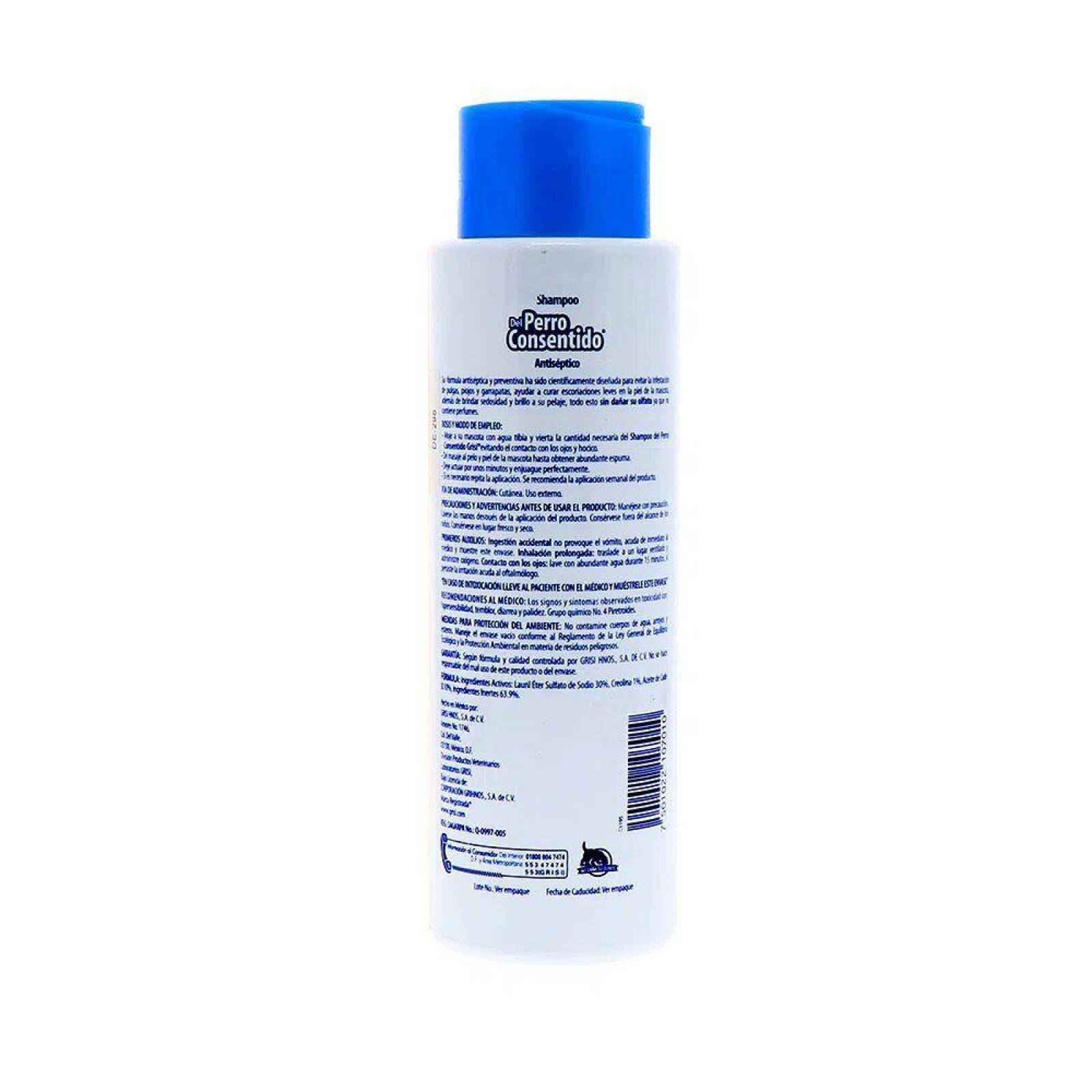 Shampoo Del Perro Consentido Frasco Con 500 mL 