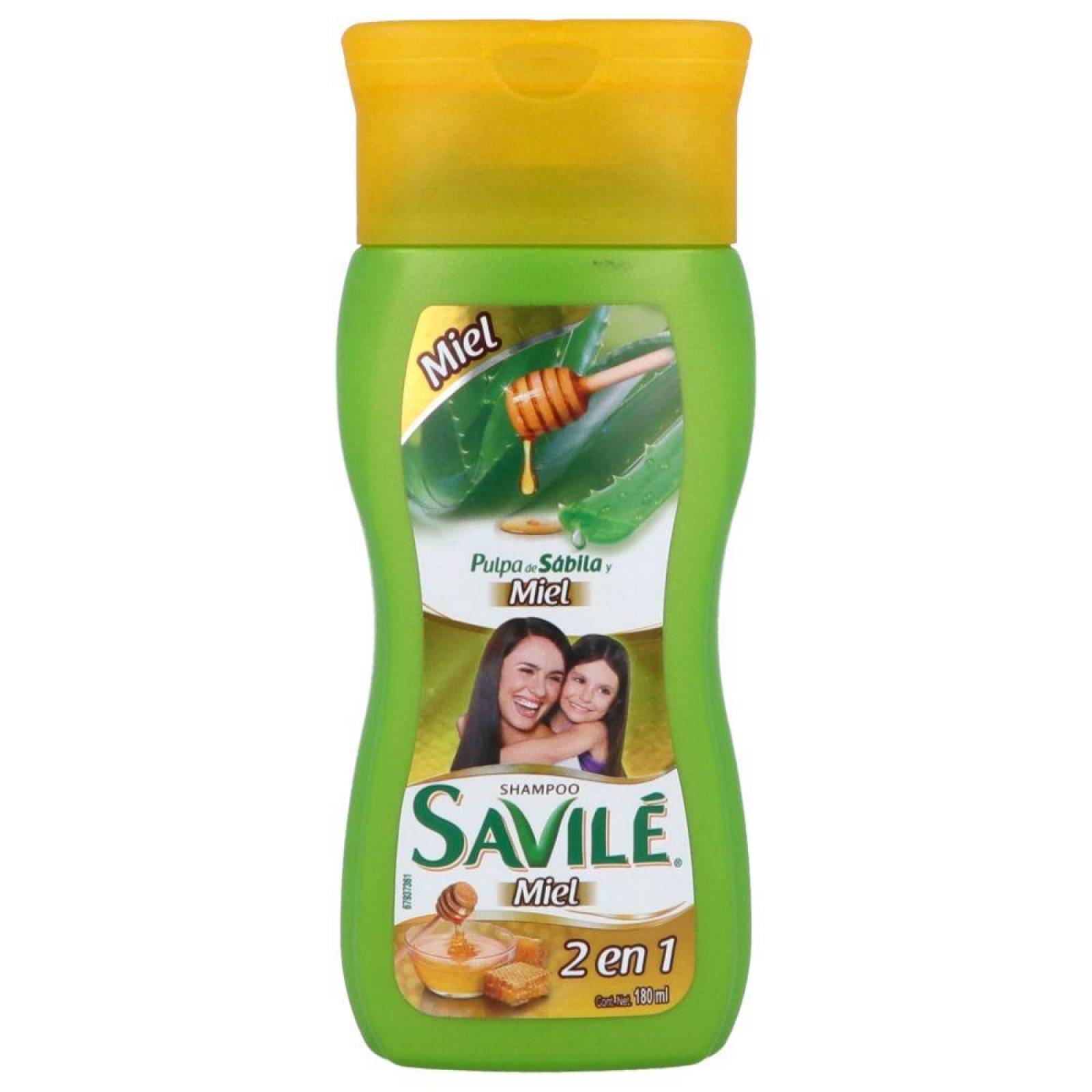 SHAMPOO SAVILE CONTROL CAÍDA 2 EN 1 FRASCO CON 180 ML 