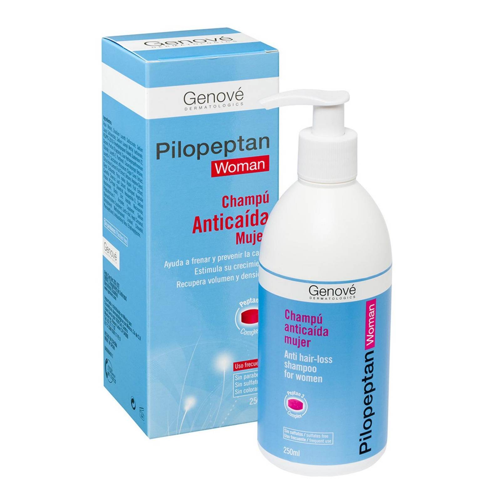 Pilopeptan Woman Shampoo Caja Con Frasco 250 mL 