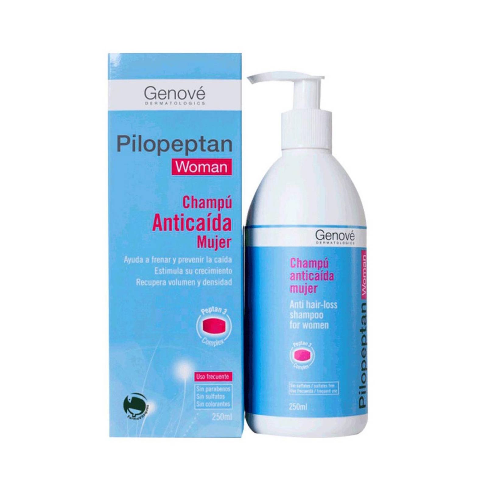 Pilopeptan Woman Shampoo Caja Con Frasco 250 mL 