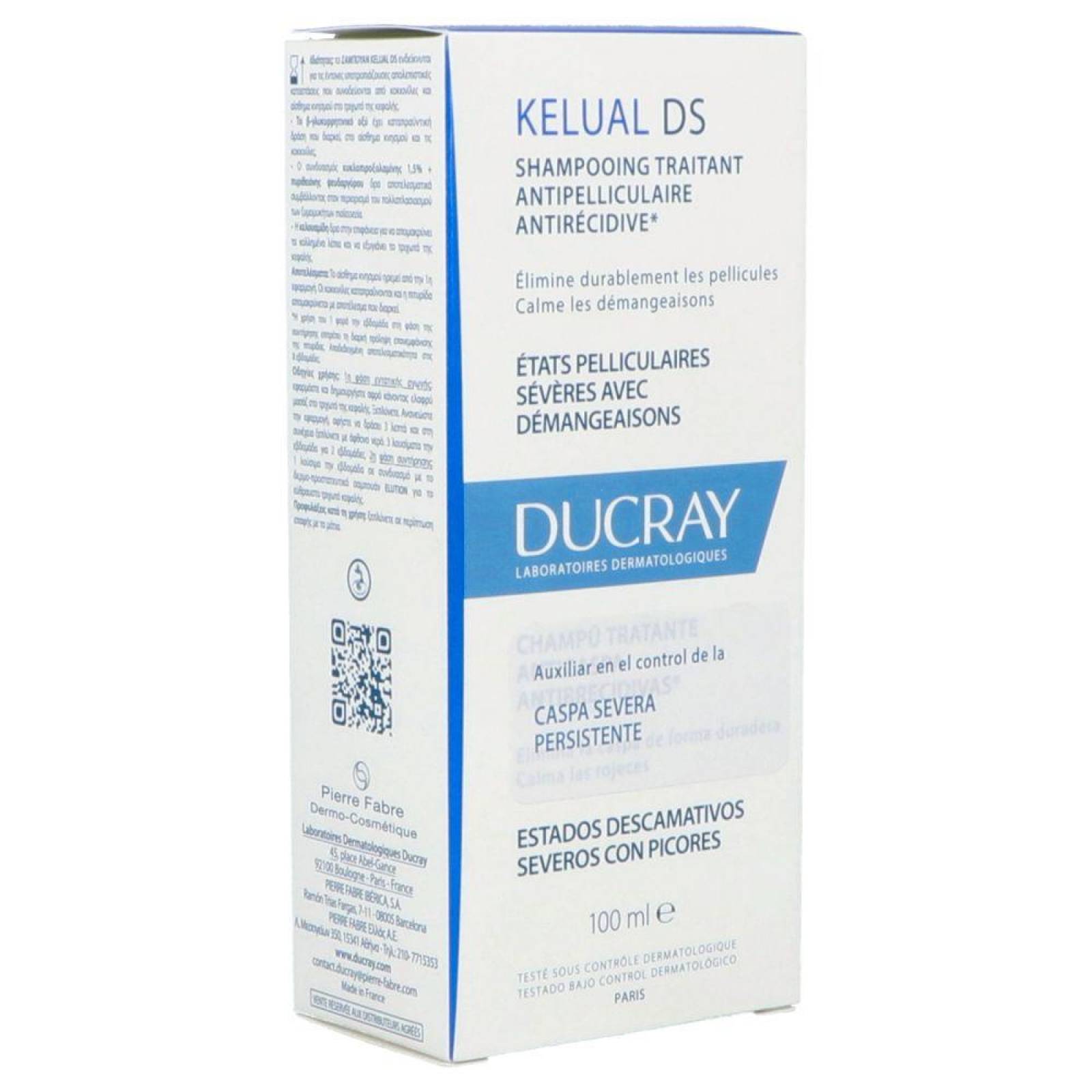 Ducray Kelual DS Shampoo Capilar Botella Con 100 mL 