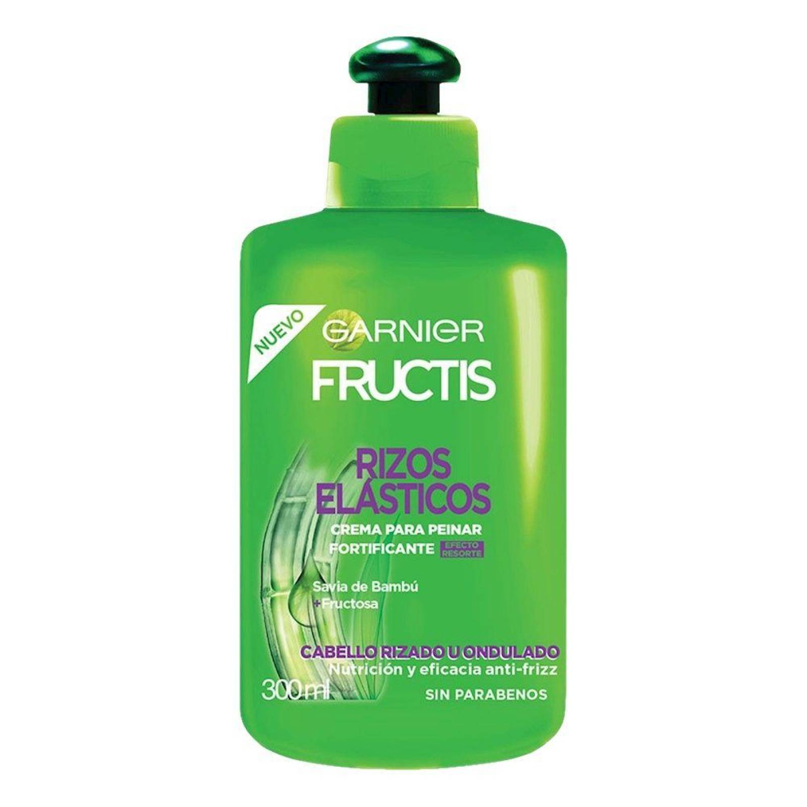 FRUCTIS CREMA PARA PEINAR RIZOS ELÁSTICOS 48 HORAS FRASCO CON 300 ML 