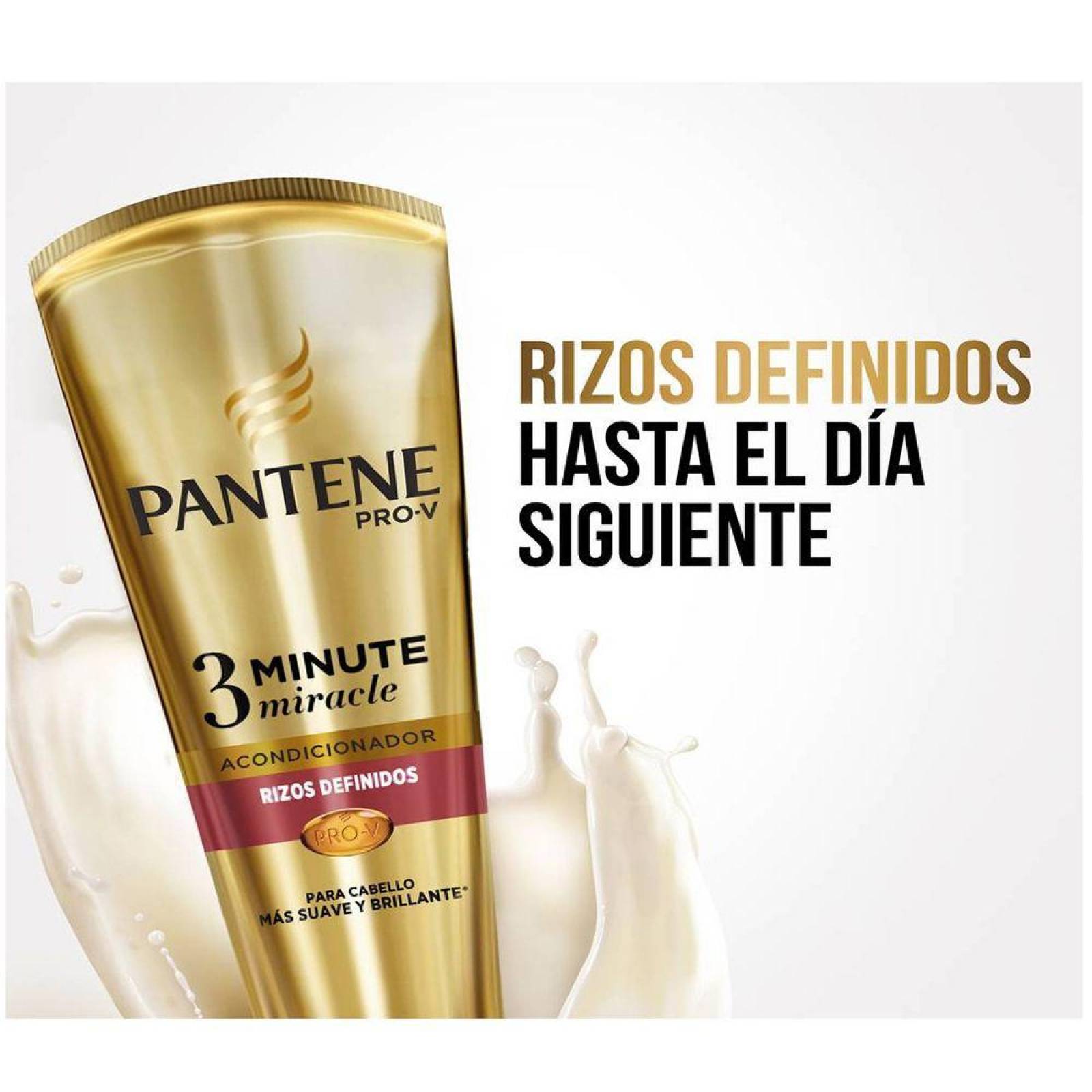 Acondicionador Pantene Pro-V 3 Minute Miracle Rizos Definidos Botella Con 170 mL 