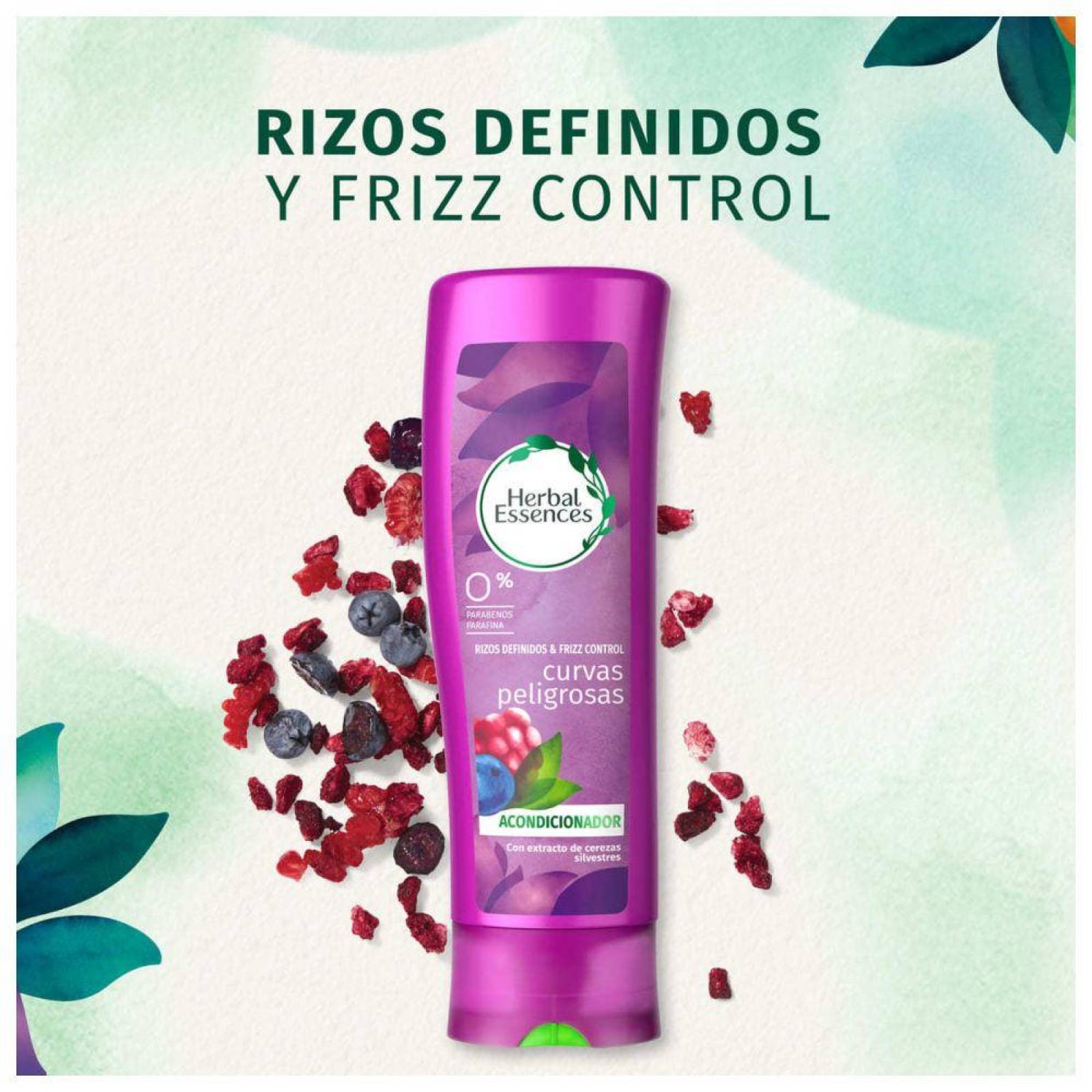 Acondicionador Herbal Essences Curvas Peligrosas Botella Con 300 mL 