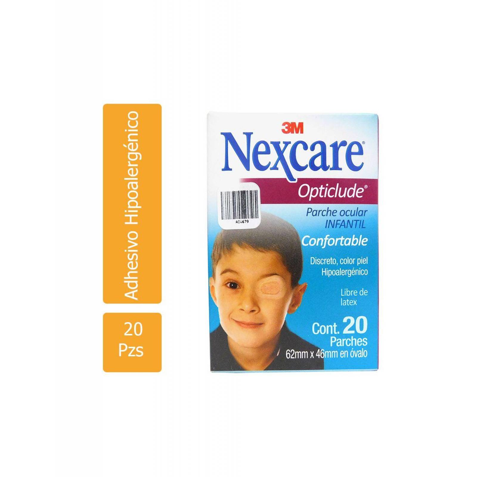 Nexcare Opticlude Parche Ocular Junior Caja Con 20 Piezas 
