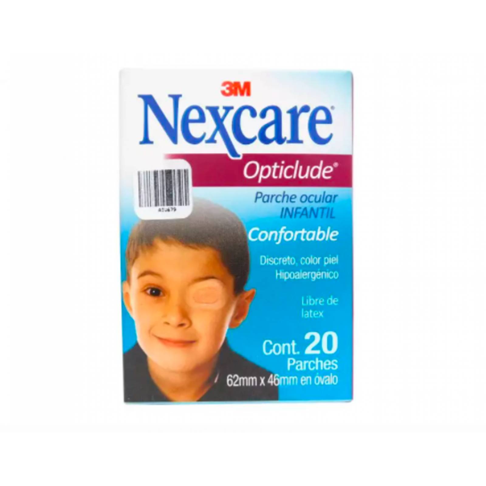 Nexcare Opticlude Parche Ocular Junior Caja Con 20 Piezas 