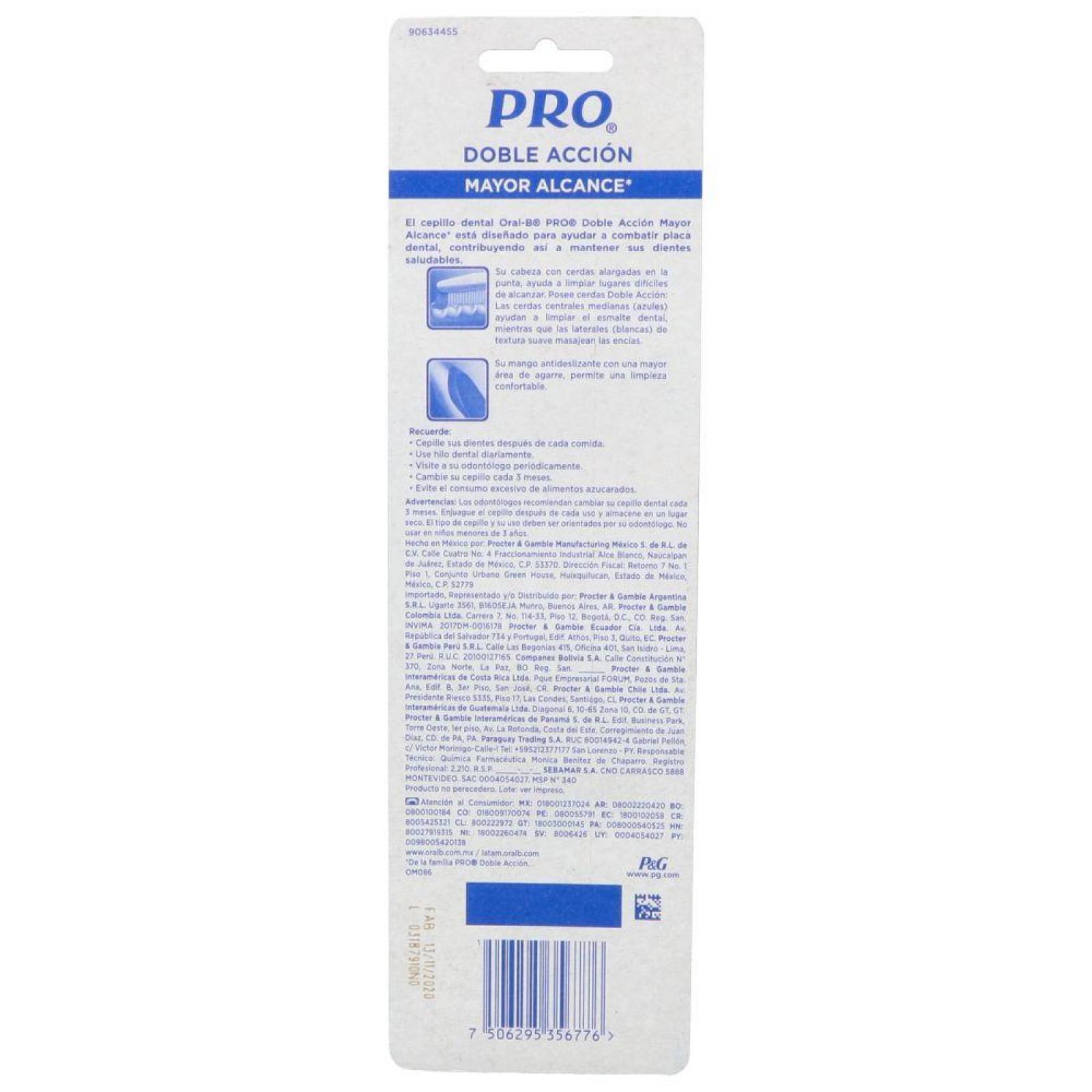 PRO Cepillo Dental Better Reach Mediano (3 piezas) 