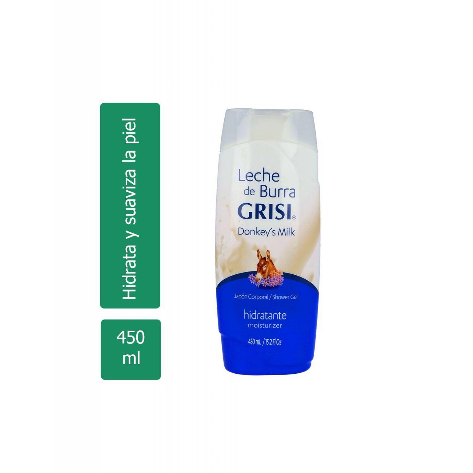 Grisi Leche De Burra Jabón Hidratante Frasco Con 450 mL 