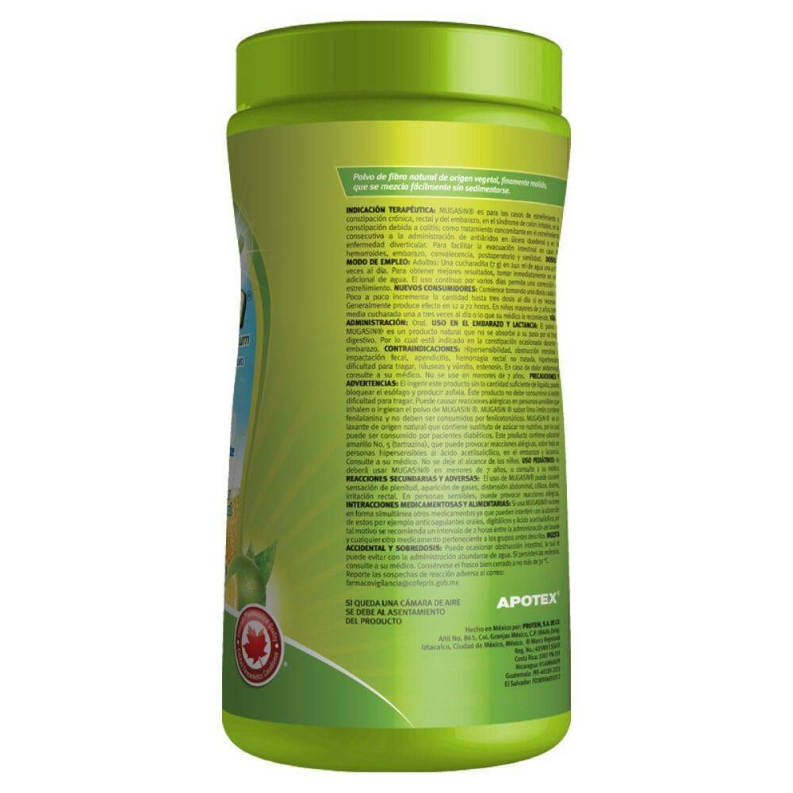 Mugasin Frasco Con 230 g Sabor Lima - Limón 
