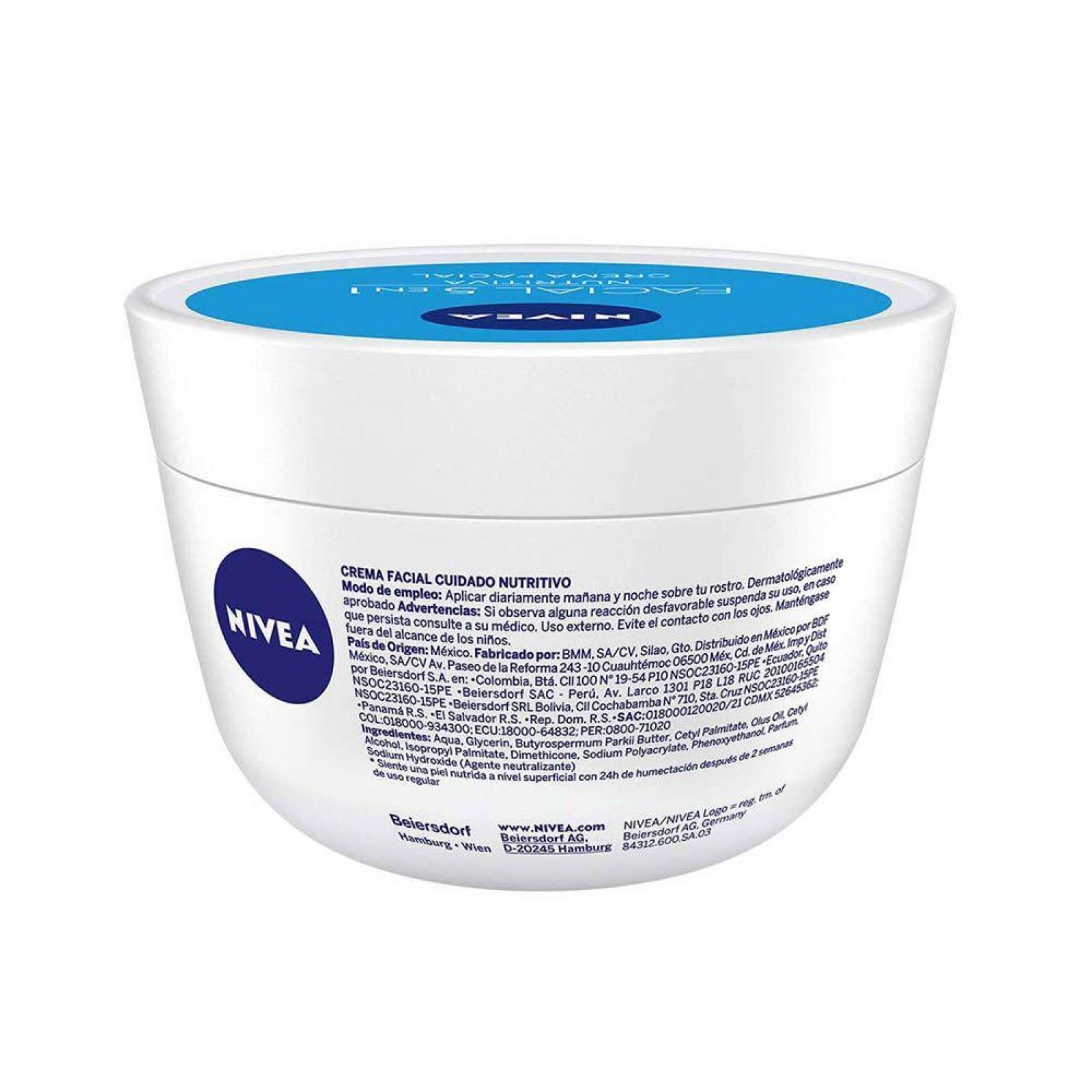 Crema Nivea Cuidado Nutritivo 20 