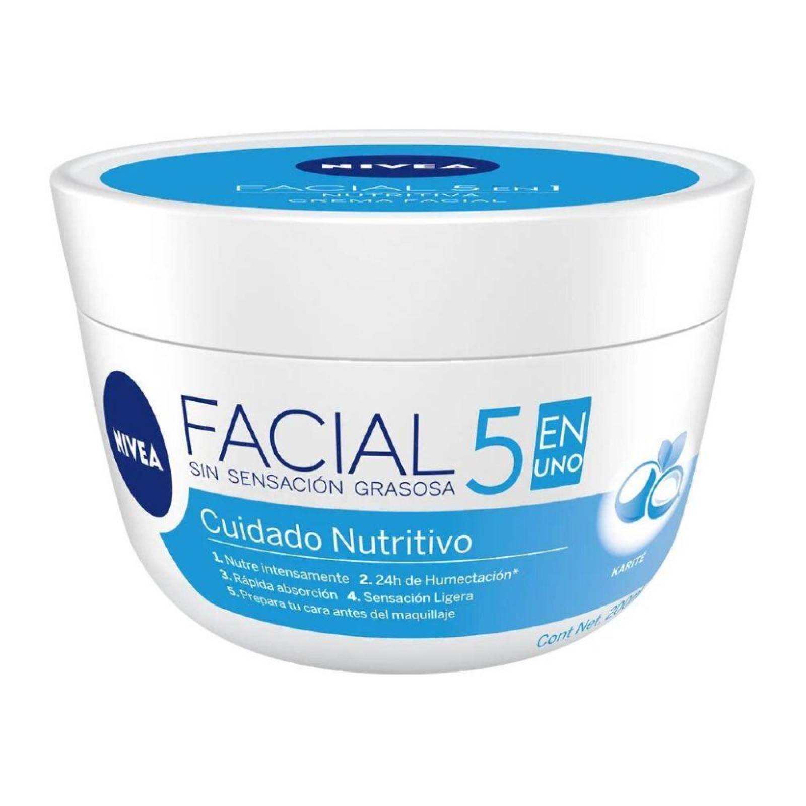 Crema Nivea Cuidado Nutritivo 20 