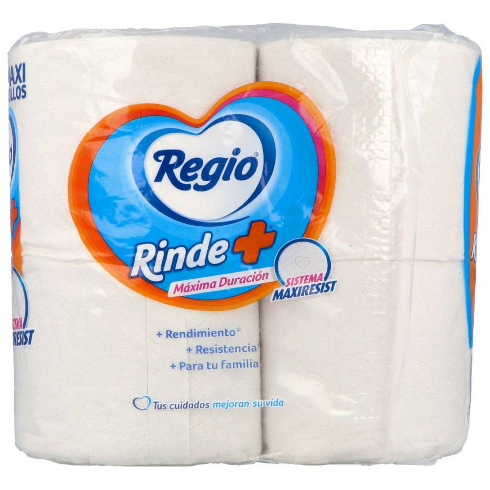 Regio Rinde+ Paquete Con 4 Mega Rollos 