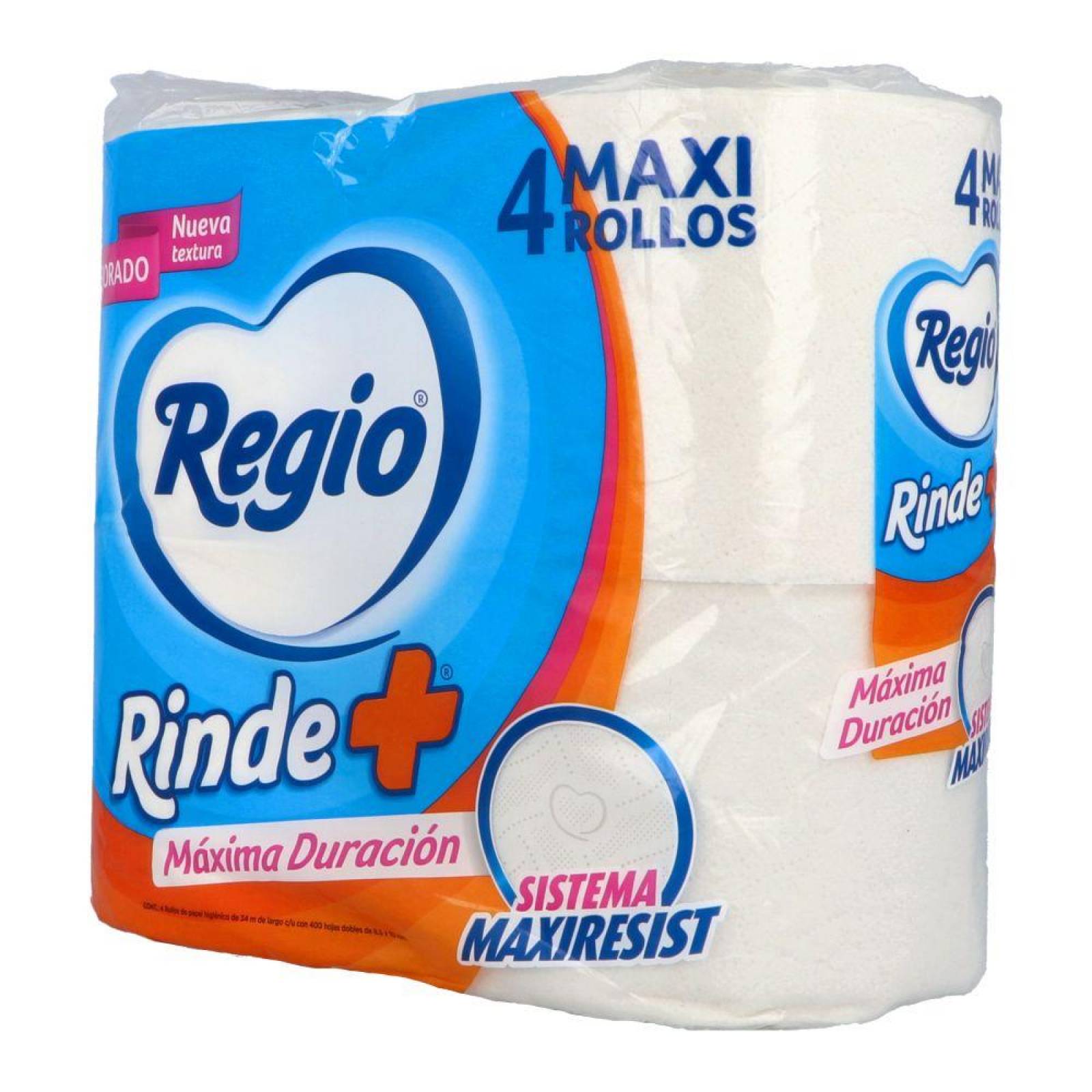 Regio Rinde+ Paquete Con 4 Mega Rollos 