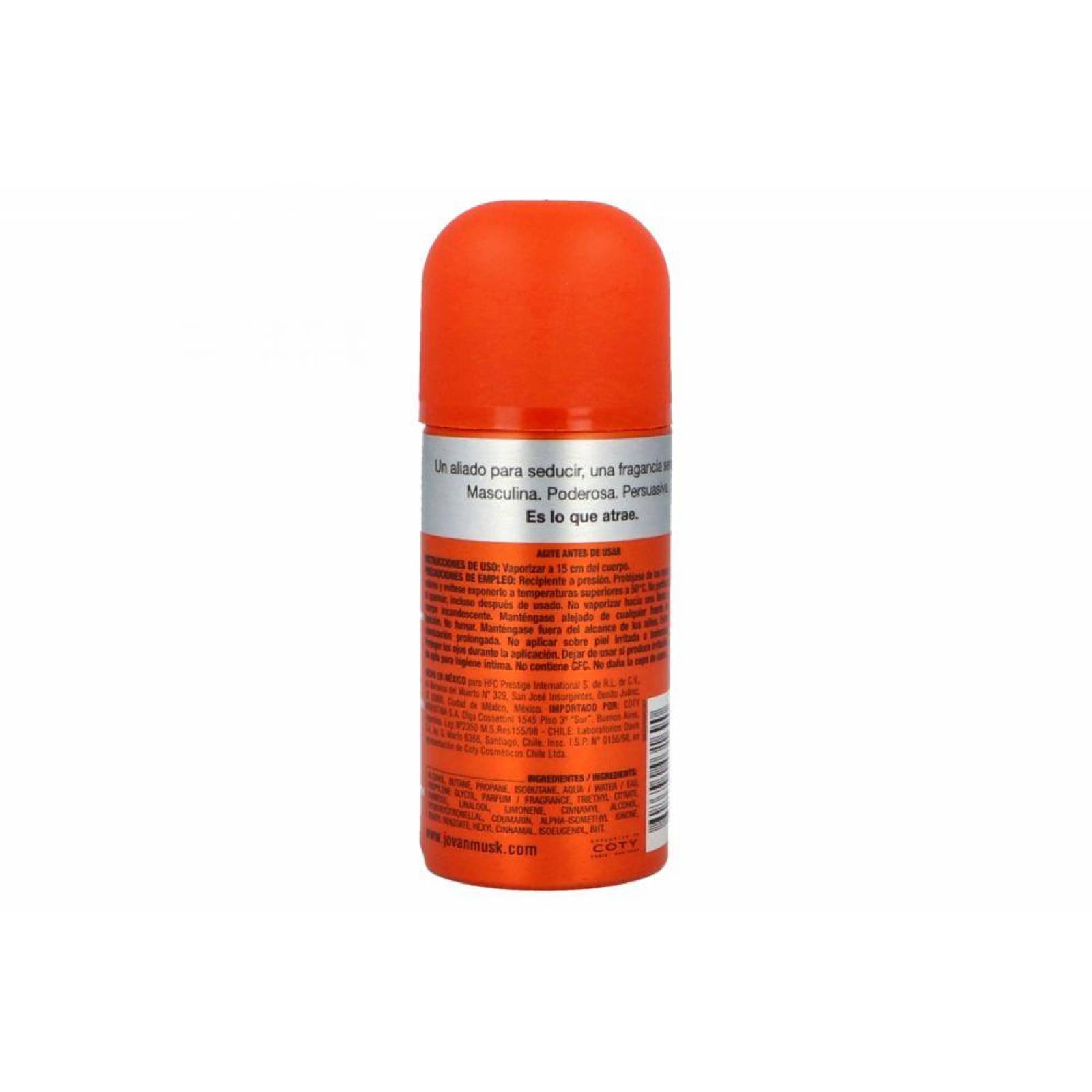 Jovan Musk For Men Desodorante En Aerosol Con 150 mL 