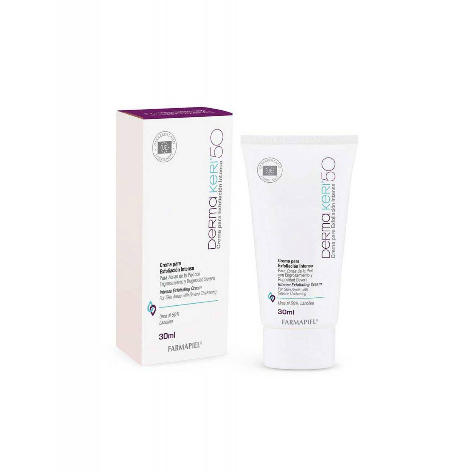 Derma Keri 50% Crema Regeneradora Emoliente Con 30 mL 