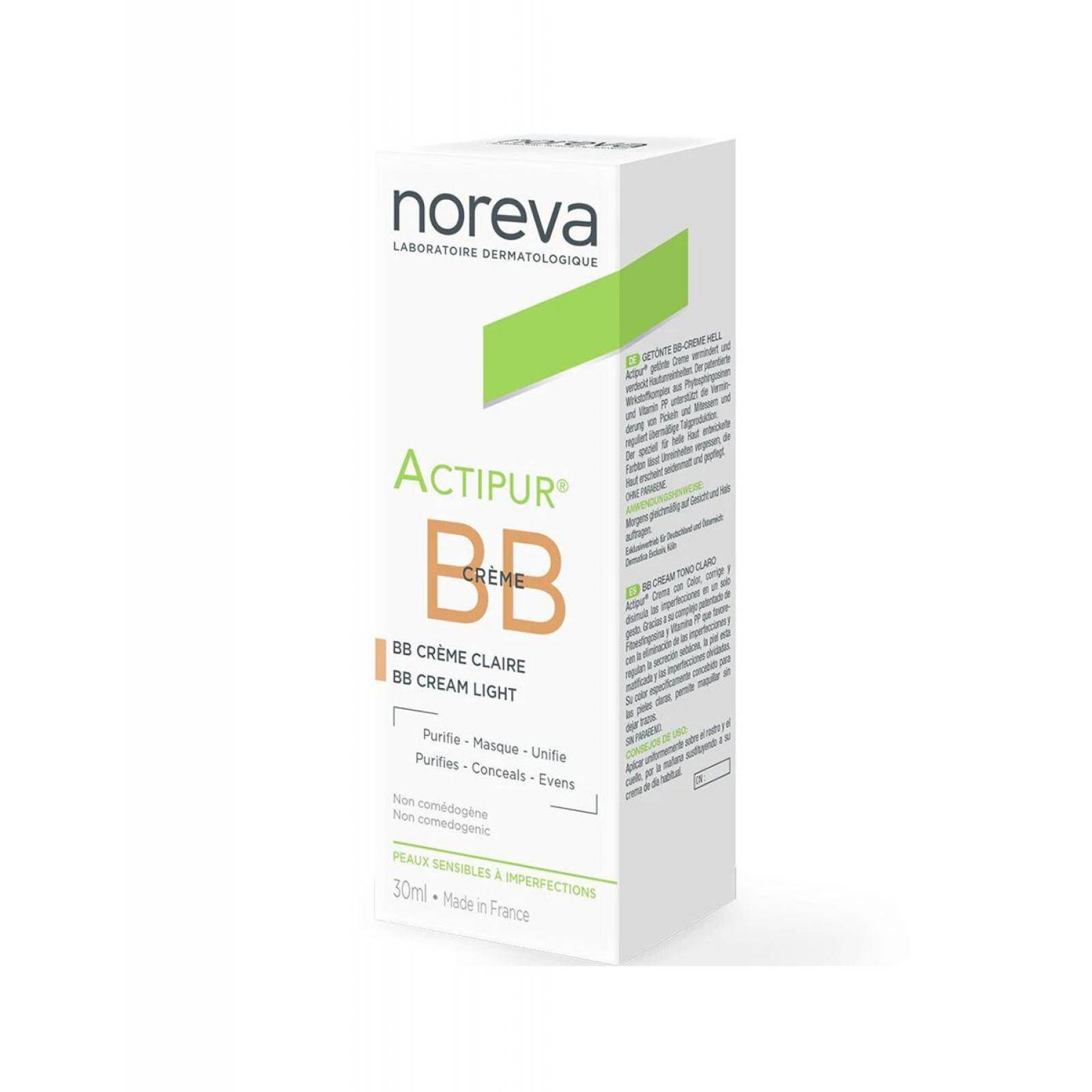 Noreva Actipur Bb Crema Anti-Imperfecciones Claro 30 mL 