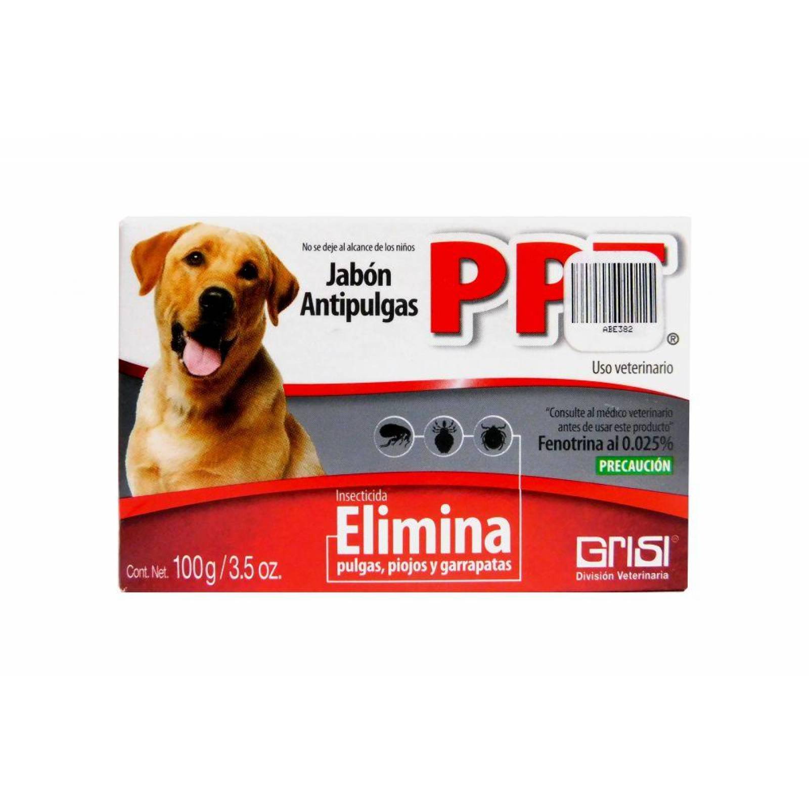 Jabón Antipulgas PPT Caja Con Barra Con 100 g 
