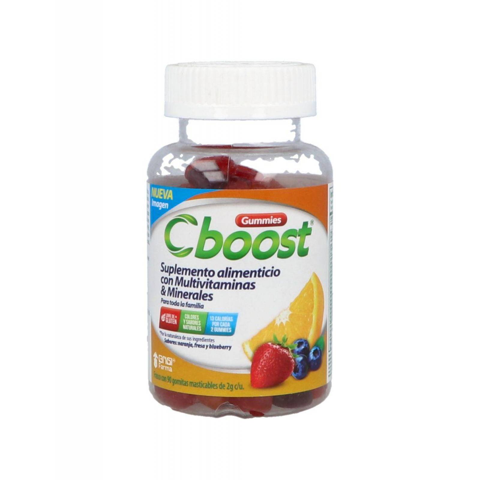 Cboost Suplemento Alimenticio Con 90 Gomitas Masticables 