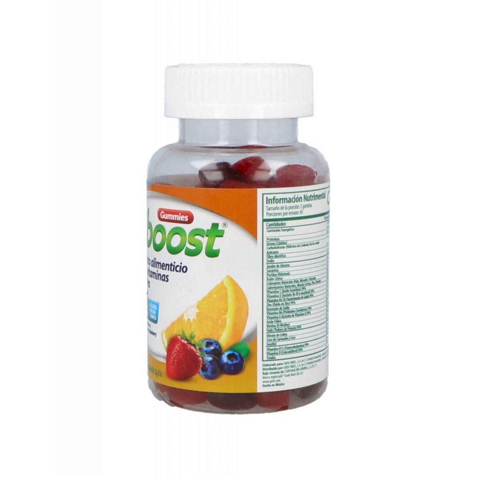 Cboost Suplemento Alimenticio Con 90 Gomitas Masticables 