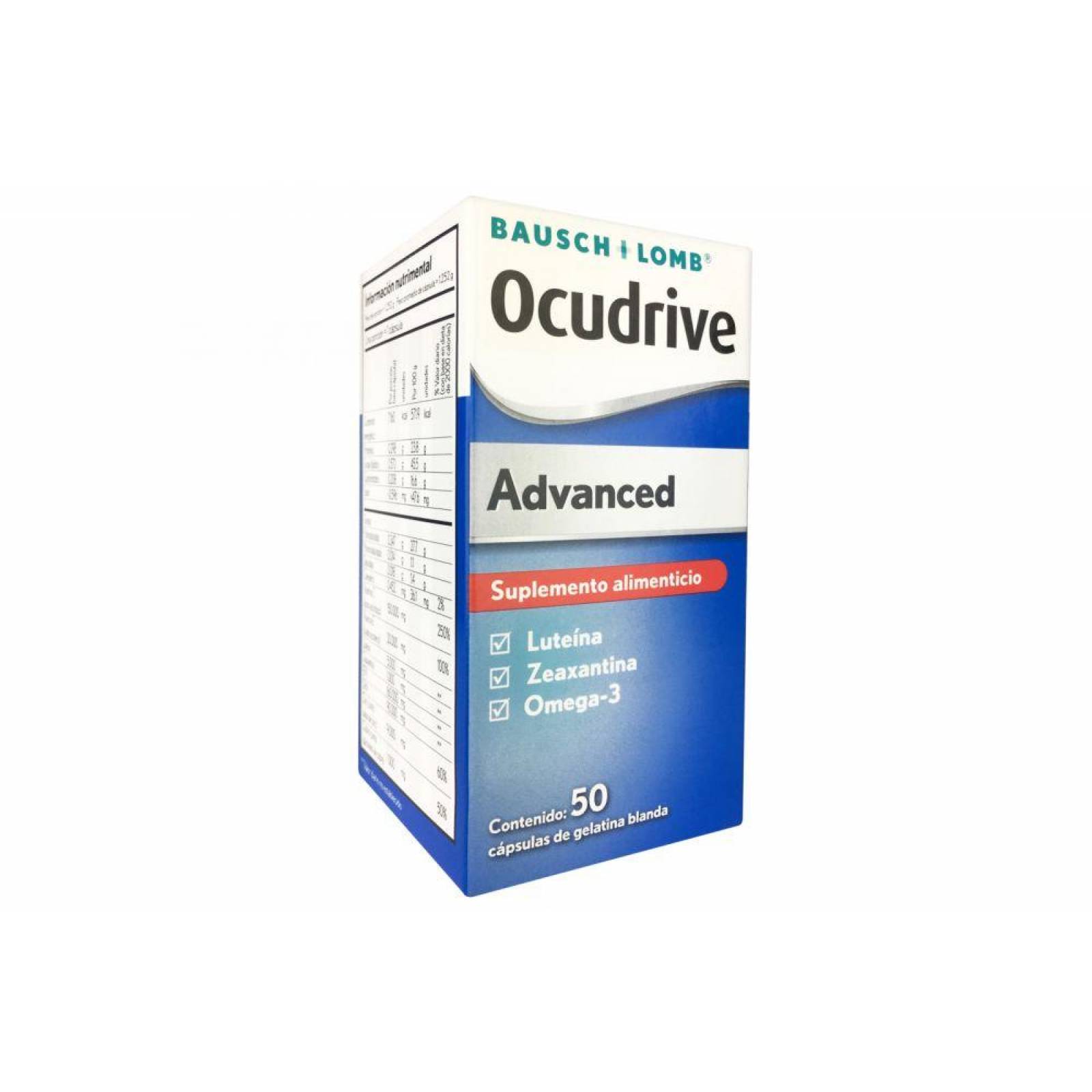 Ocudrive Advanced Suplemento Alimenticio Caja Con 50 Cápsulas 
