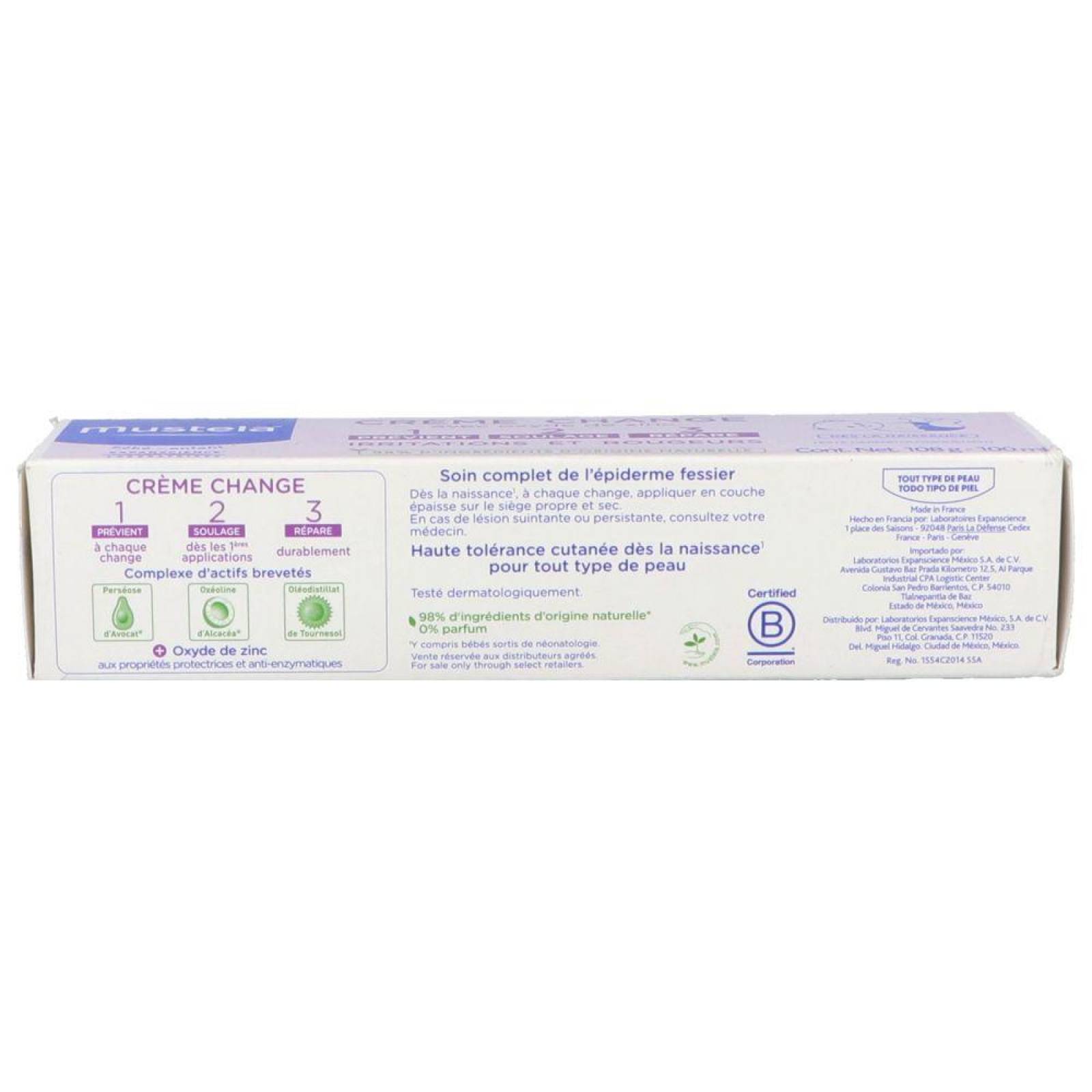 Mustela Crema Contra Las Rozaduras 1-2-3 108 g 