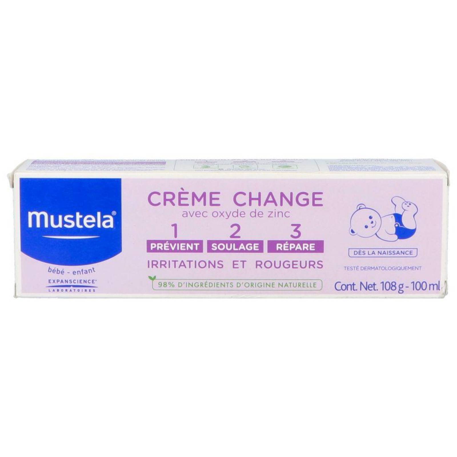 Mustela Crema Contra Las Rozaduras 1-2-3 108 g 