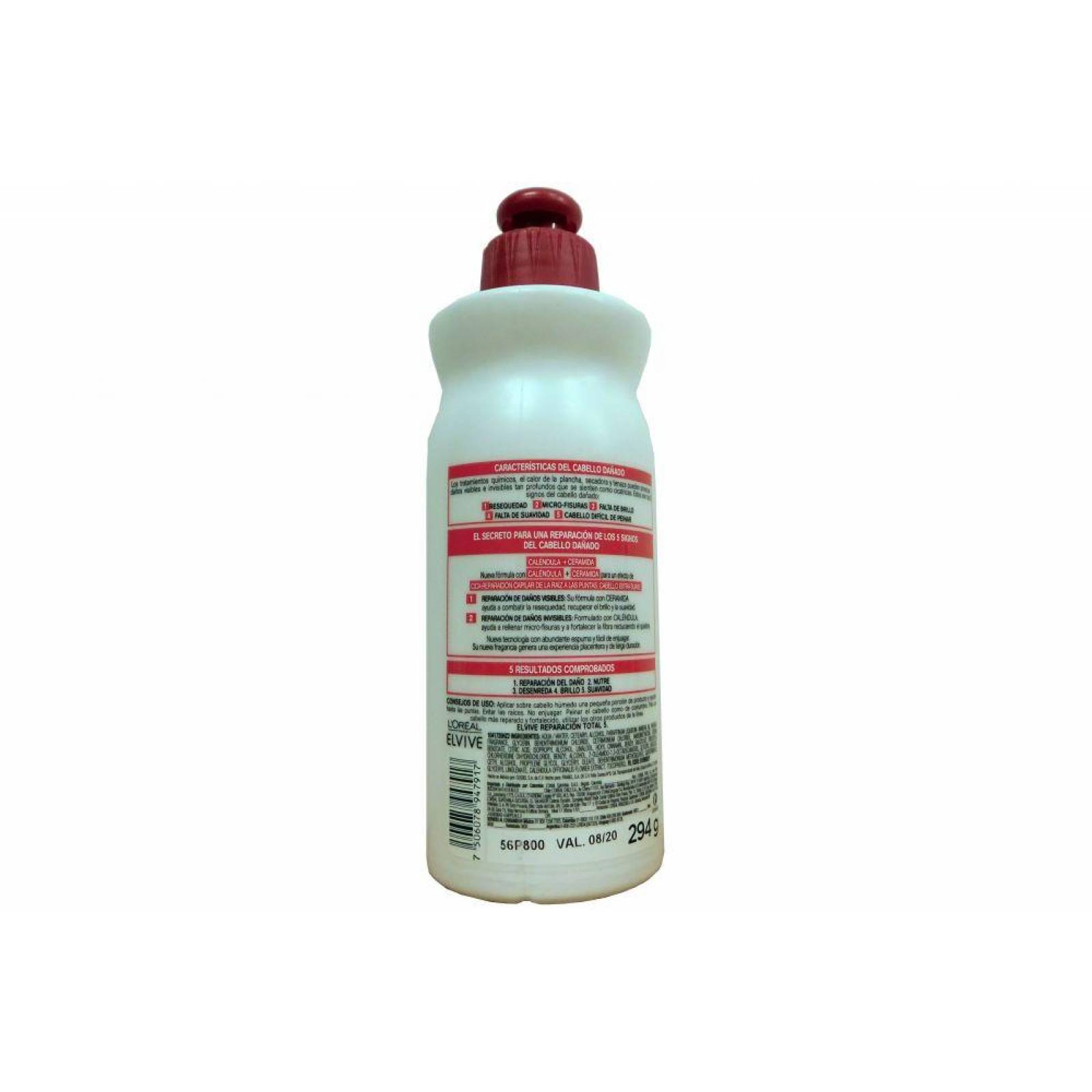 Crema Para Peinar Elvive Reparación Total 5 Frasco Con 300 Ml 