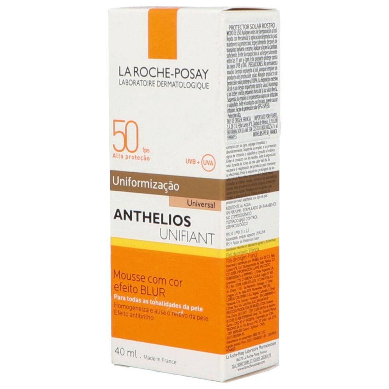 La Roche Posay Anthelios Unifiant Fps 50 Caja Con Bote Con 40 mL 