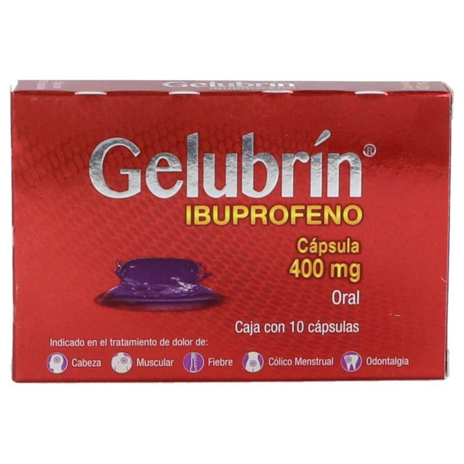 Gelubrin 400 mg Caja Con 10 Cápsulas 