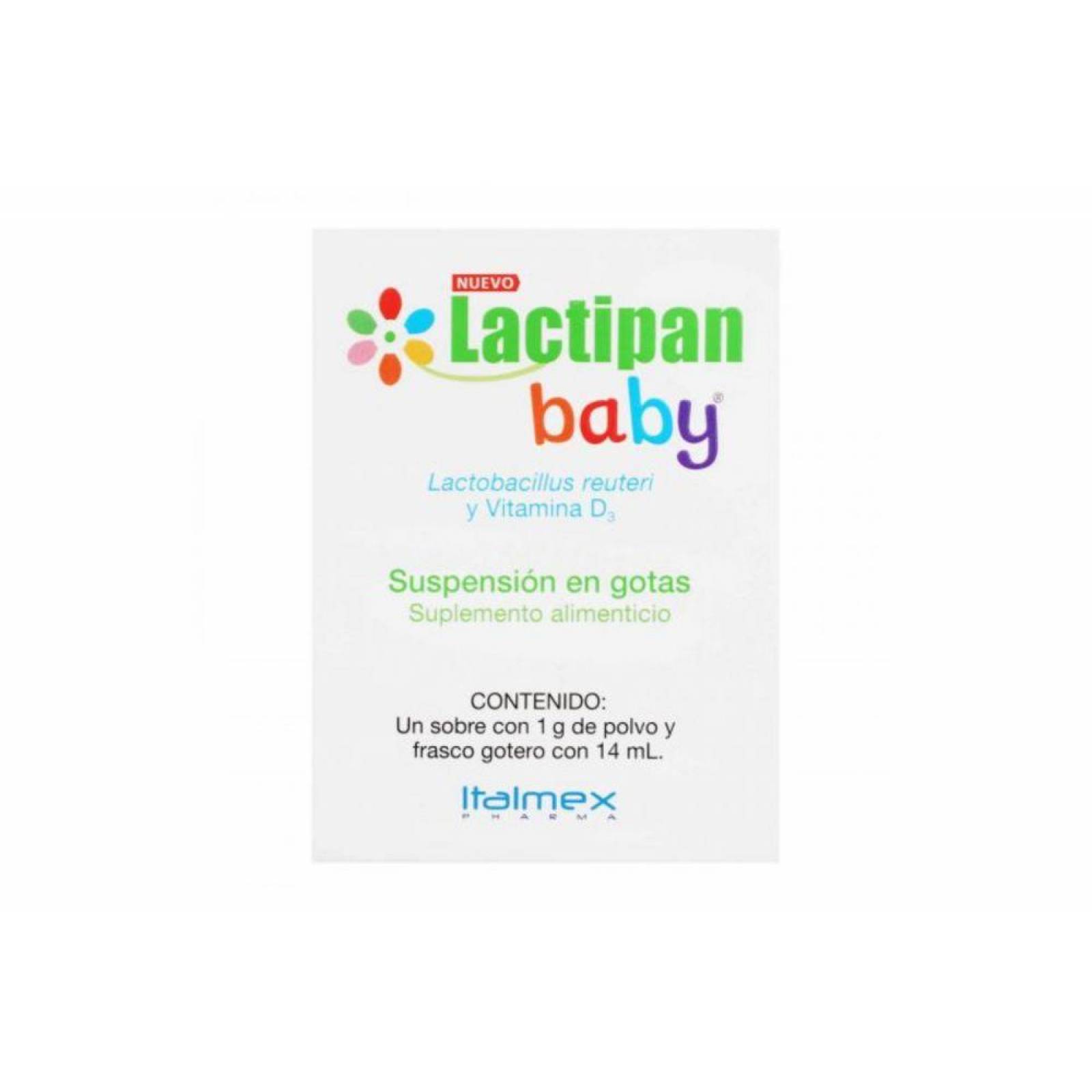 Lactipan Baby Suplemento 1 g Polvo Frasco Gotero Con 14 mL 