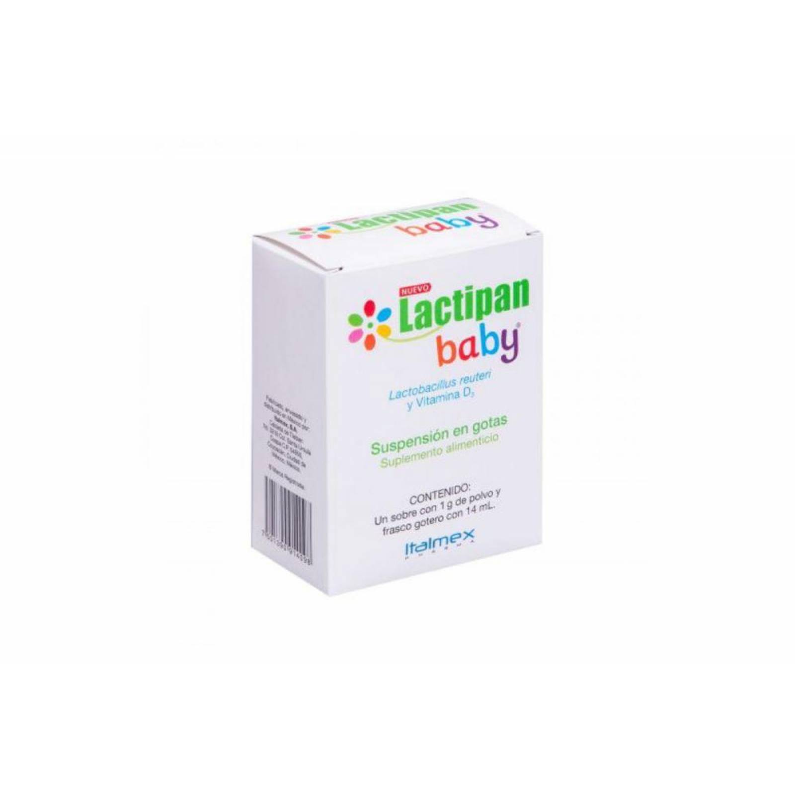 Lactipan Baby Suplemento 1 g Polvo Frasco Gotero Con 14 mL 