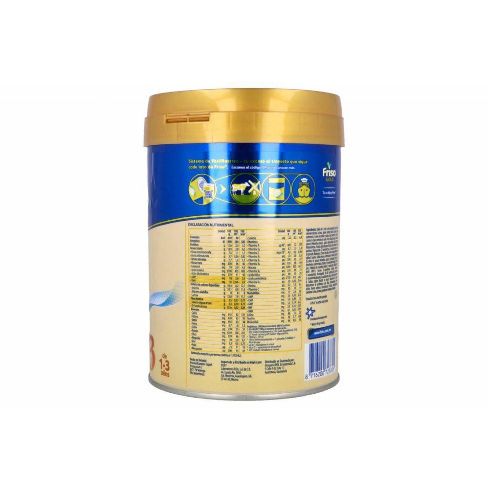 Friso Gold Lata Con 800 g 
