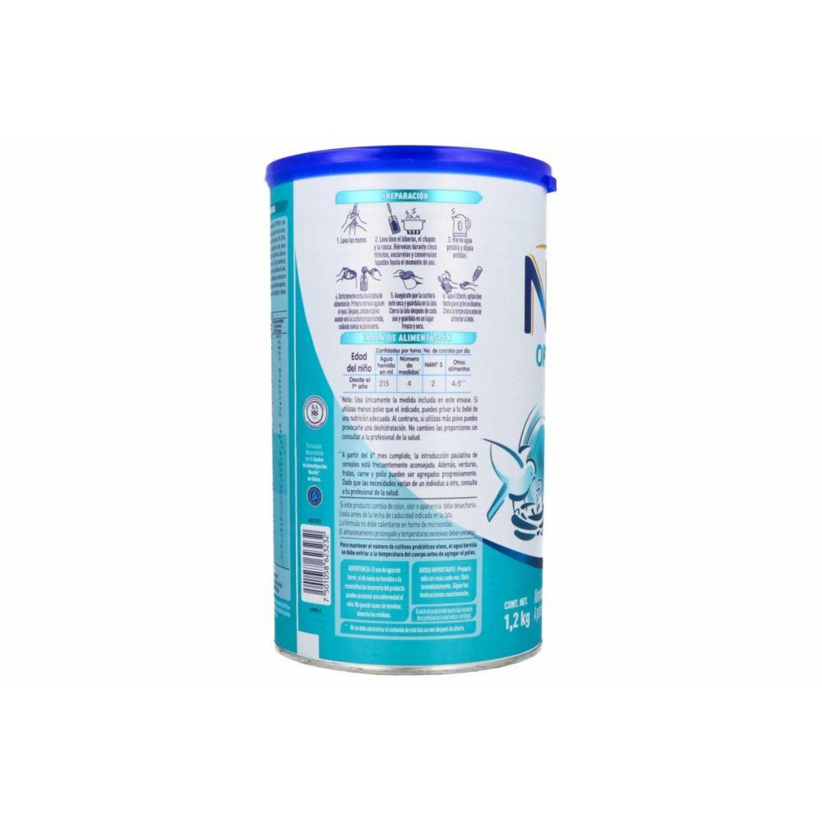 Nan Optimal Pro 3 Lata Con 1.2 Kg 