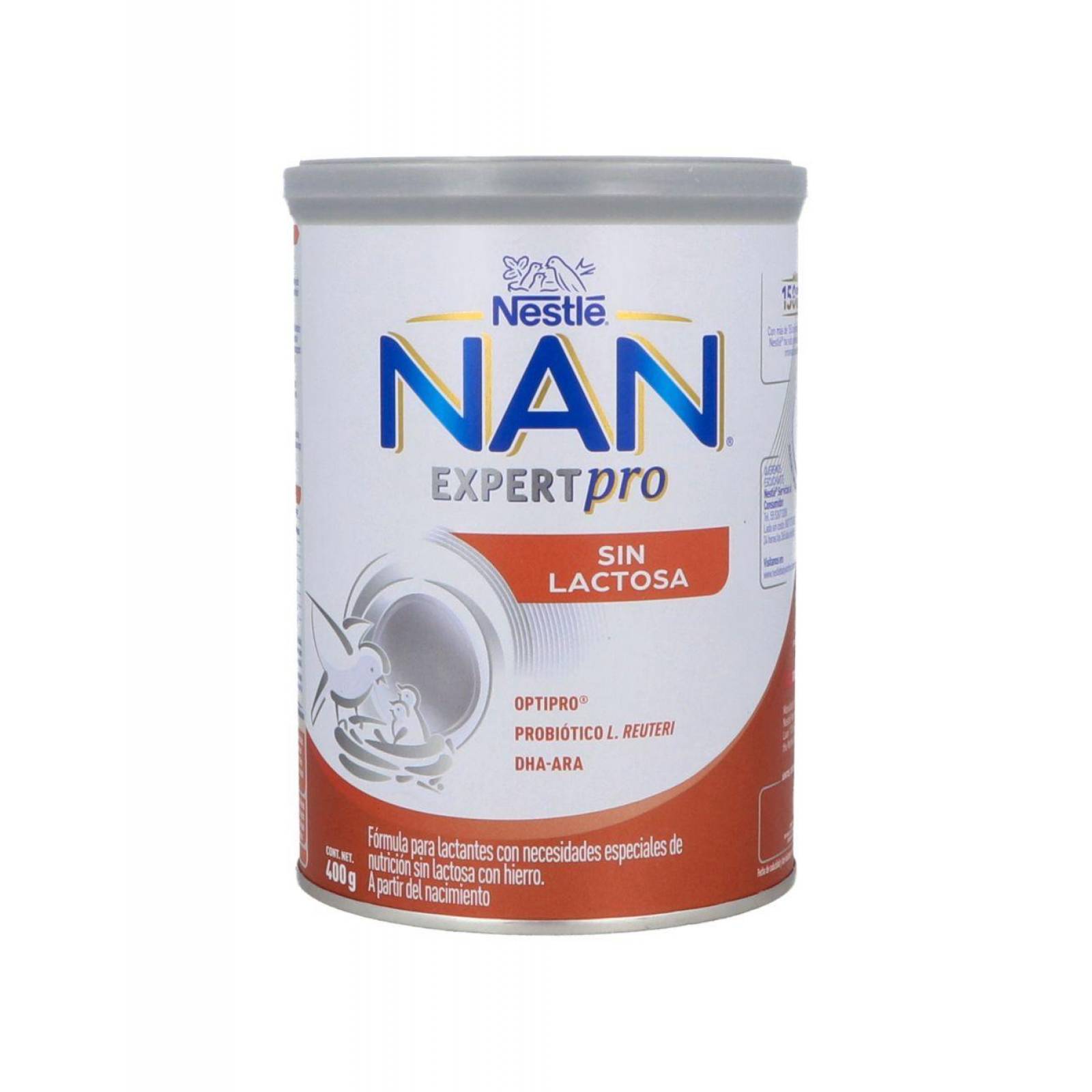 Nan Expert Pro Sin Lactosa Lata Con Polvo De 400 g 