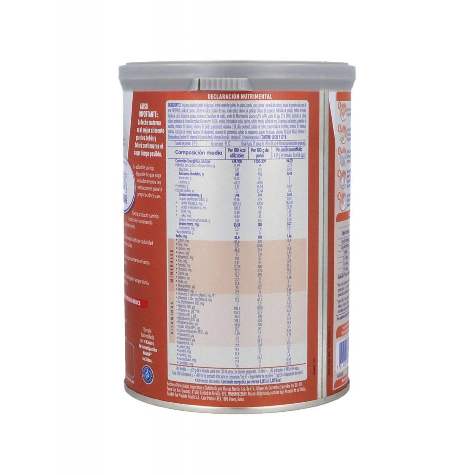 Nan Expert Pro Sin Lactosa Lata Con Polvo De 400 g 