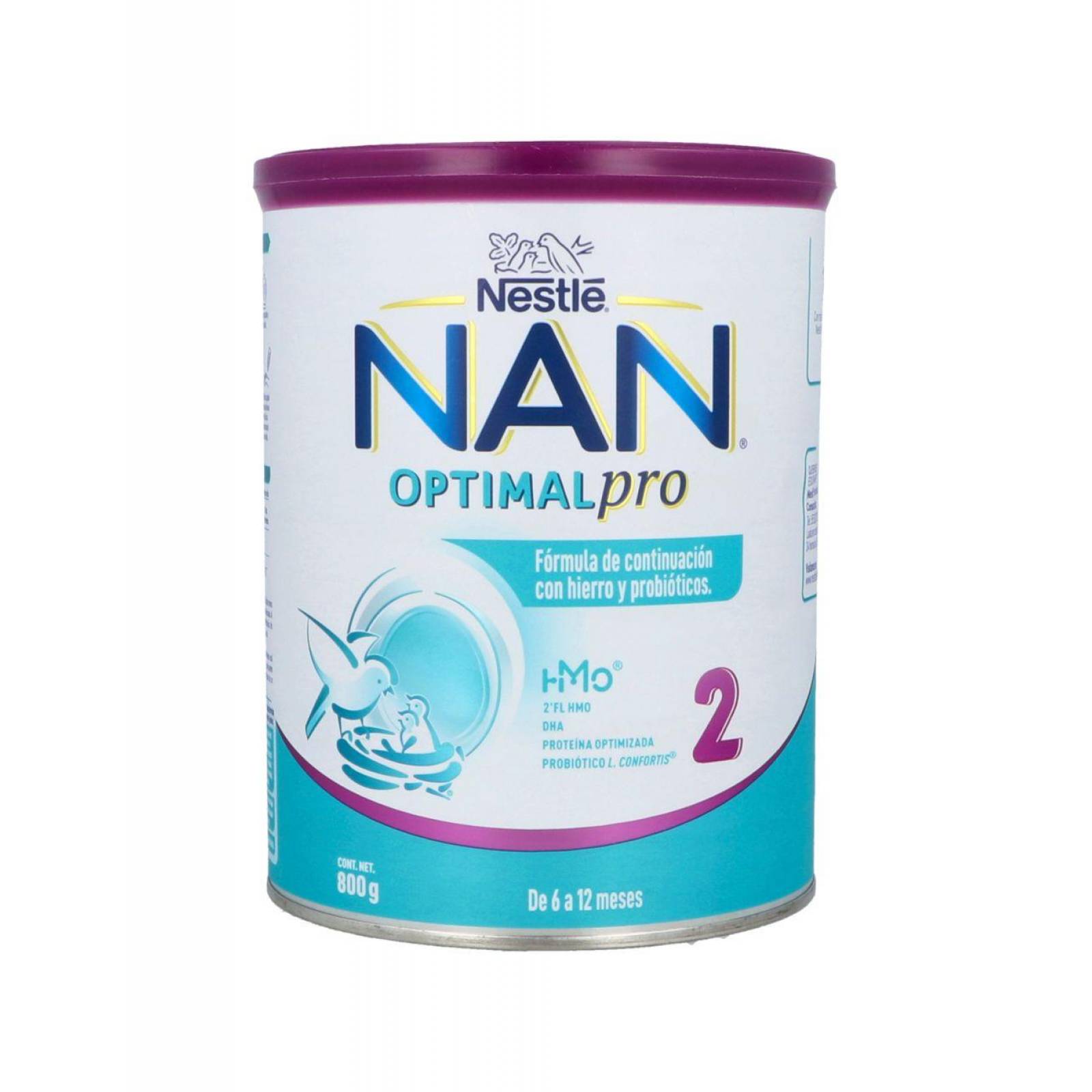 Nan 2 Optipro Lata Con 800 g 
