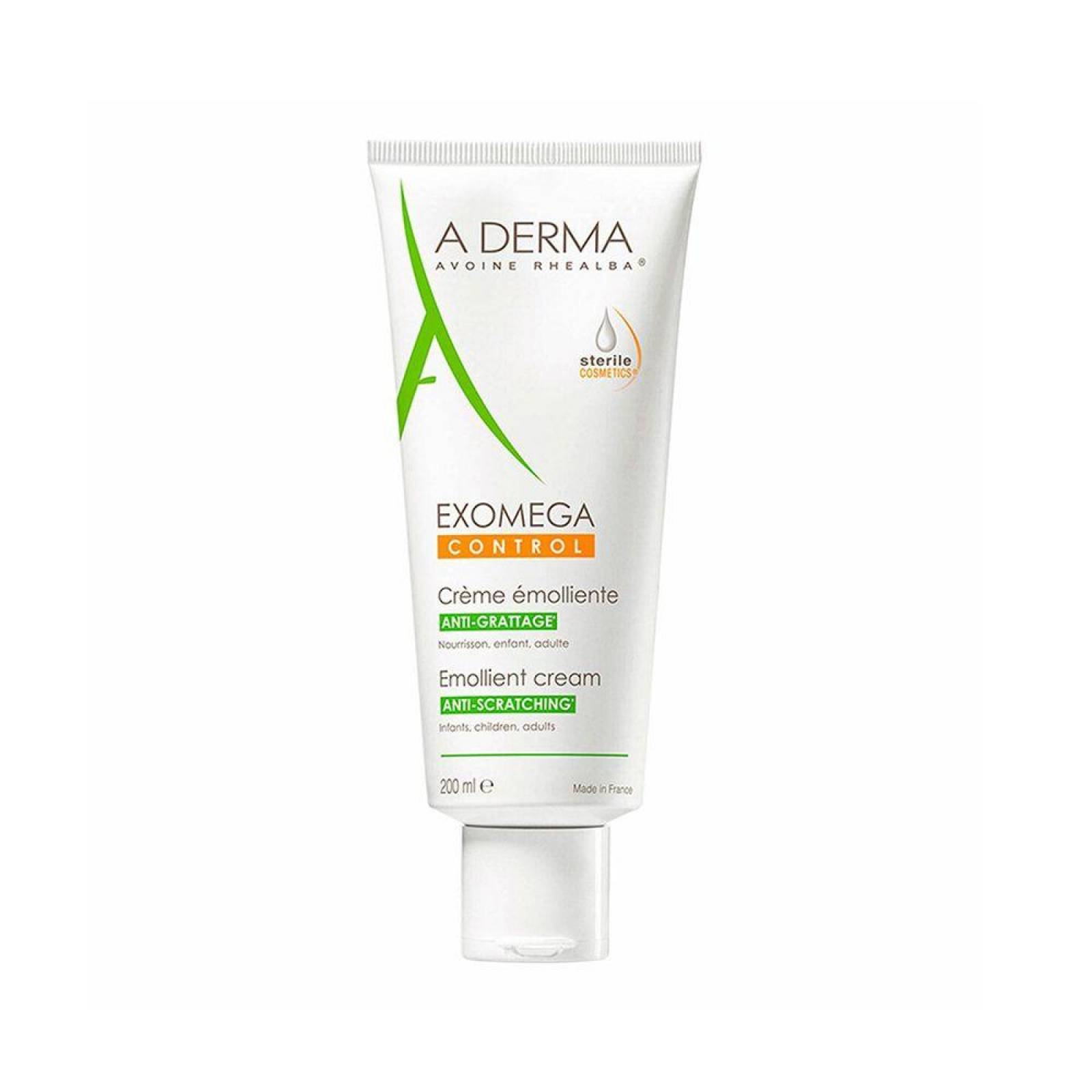A derma Exomega Crema Emoliente Caja Con Tubo Con 200mL 