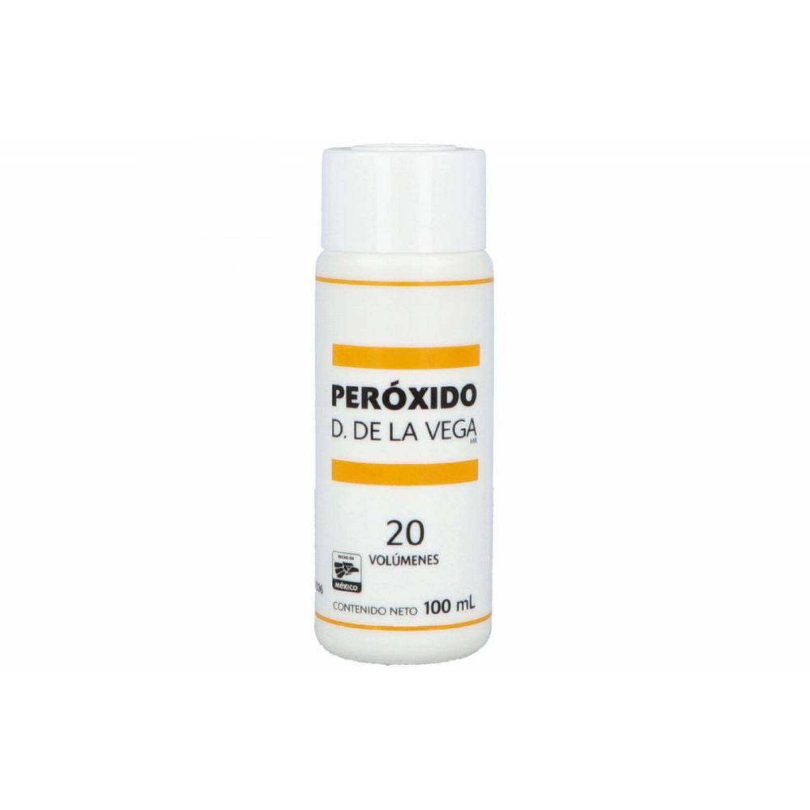 Peroxido D. DE LA VEGA 20 Volúmenes Frasco con 100 mL 