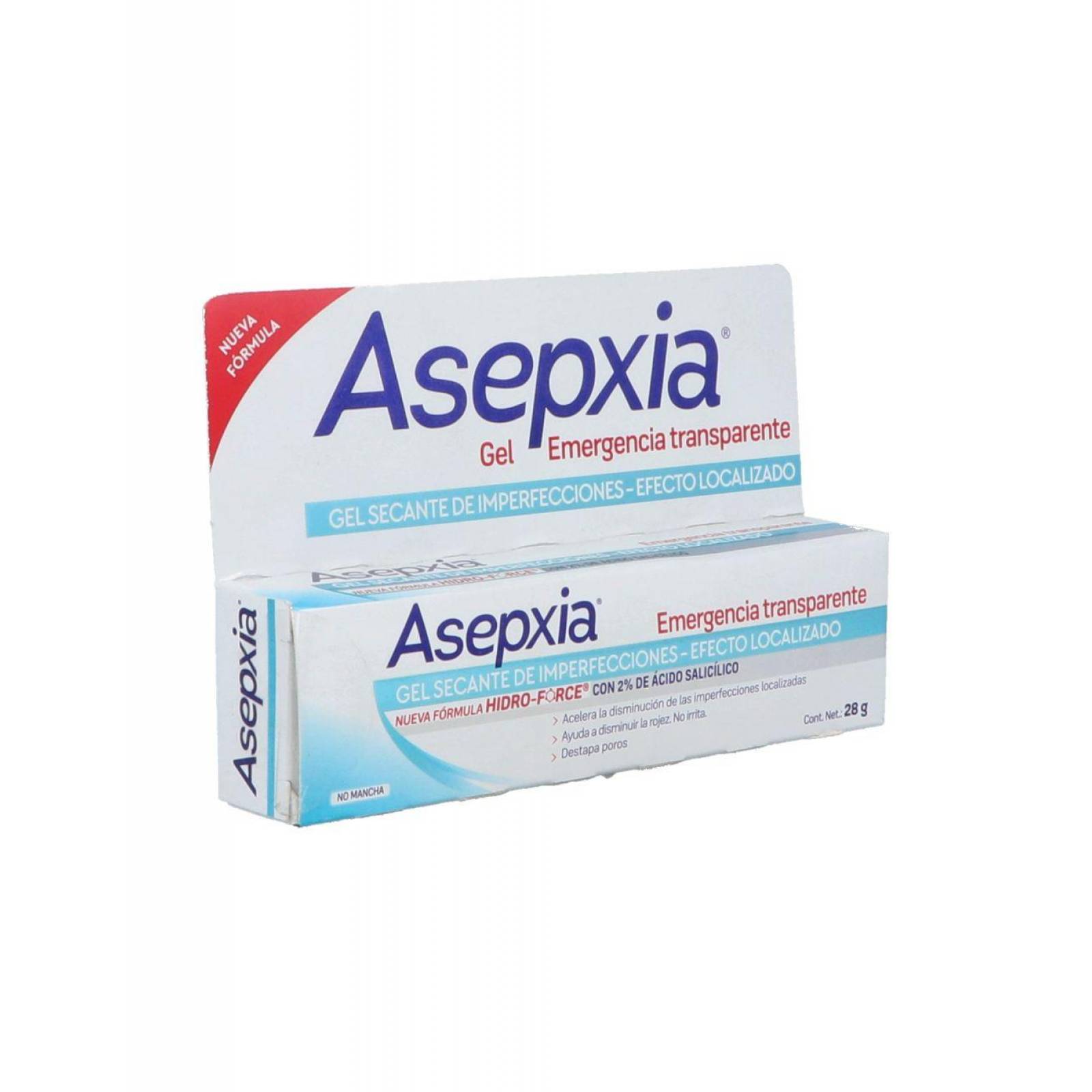 Asepxia Emergencia Transparente 28g Caja Con Un Tubo 