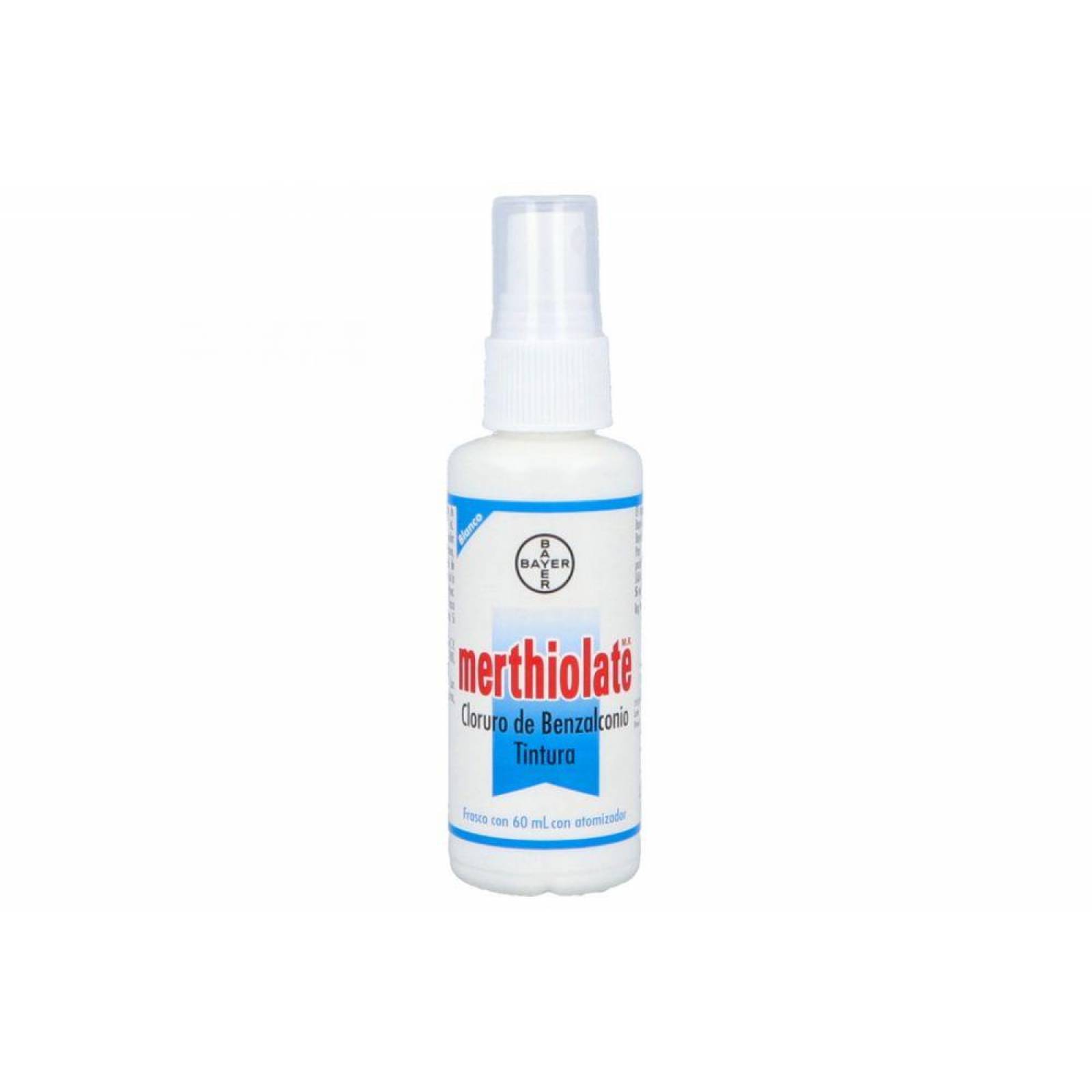 Merthiolate Blanco Tintura Frasco Spray Con 60 mL 