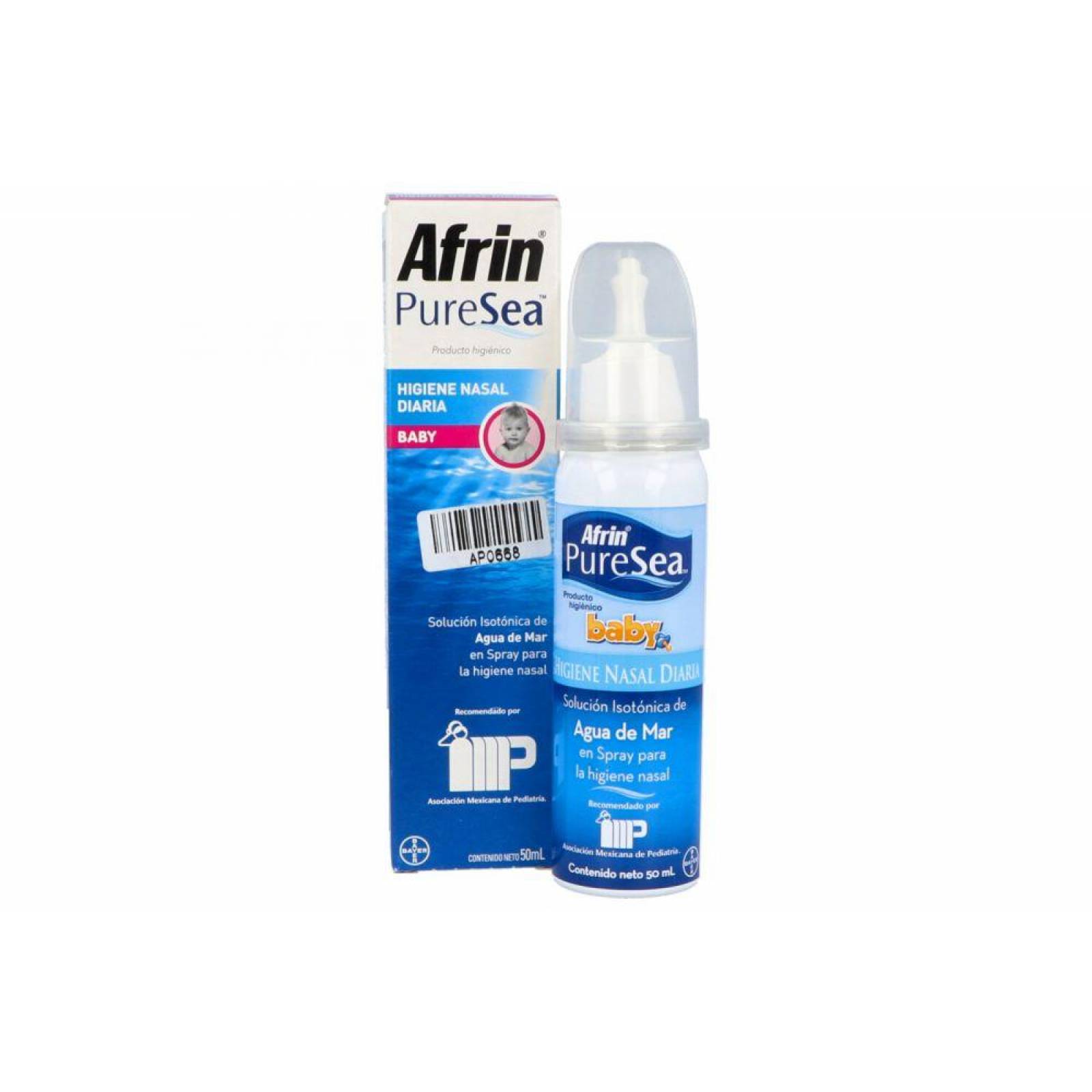 Afrin Puresea Baby Caja Con Frasco Spray Con 50mL 