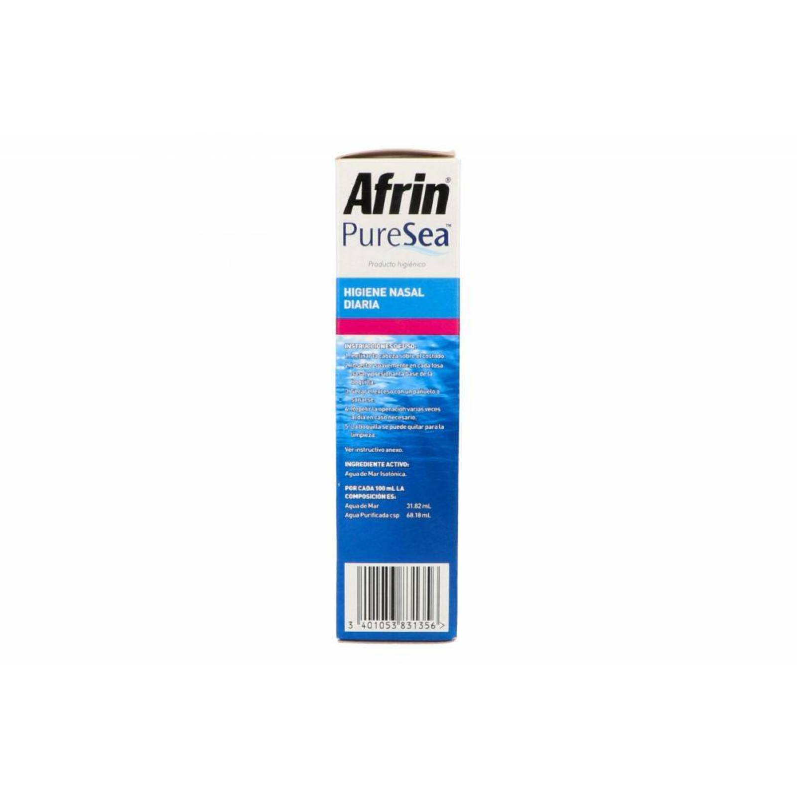 Afrin Puresea Baby Caja Con Frasco Spray Con 50mL 