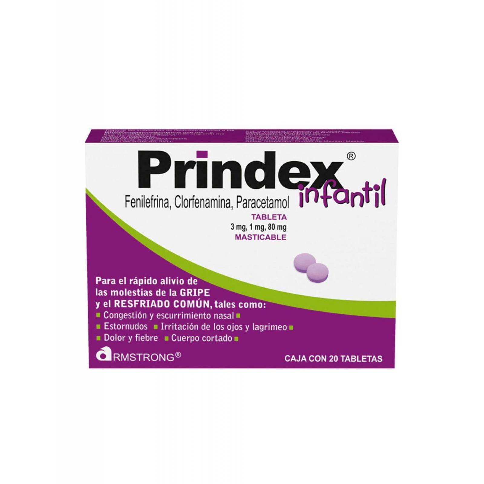 Prindex Infantil Caja Con 20 Tabletas Masticables 