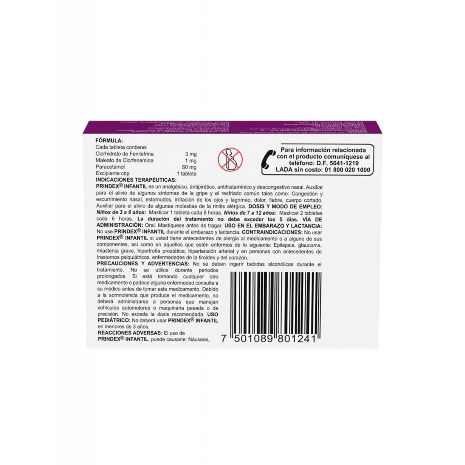 Prindex Infantil Caja Con 20 Tabletas Masticables 