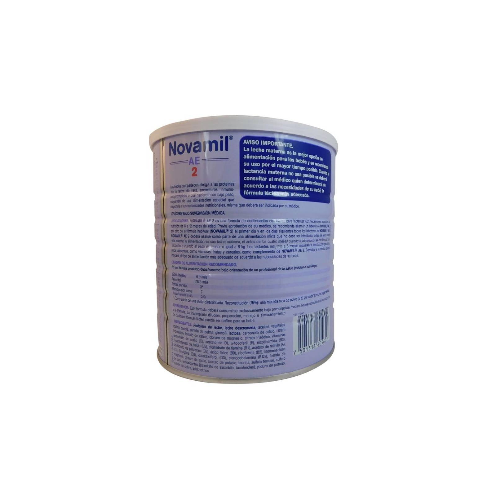 Novamil AE 2 6-12 Meses 800 g 